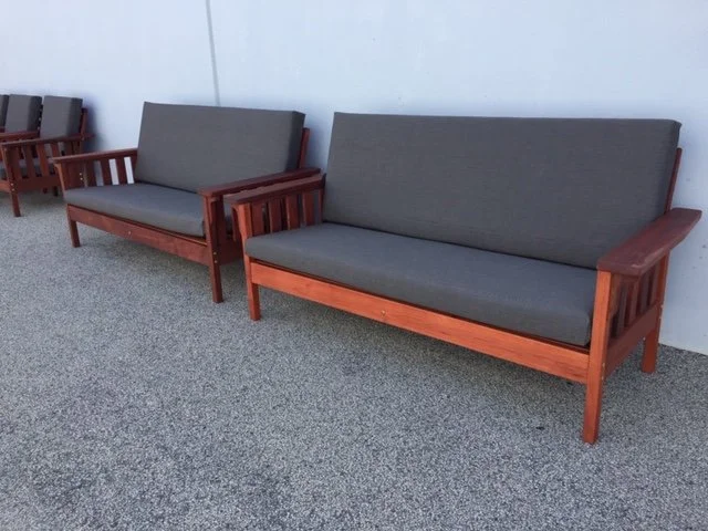 Morris two and three seat sofas with fixed backres