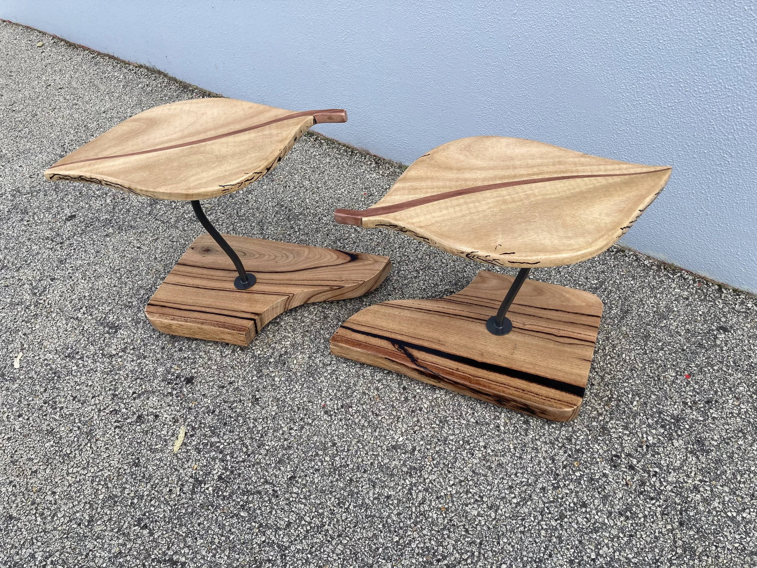 Marri Leaf pair of tables seperated