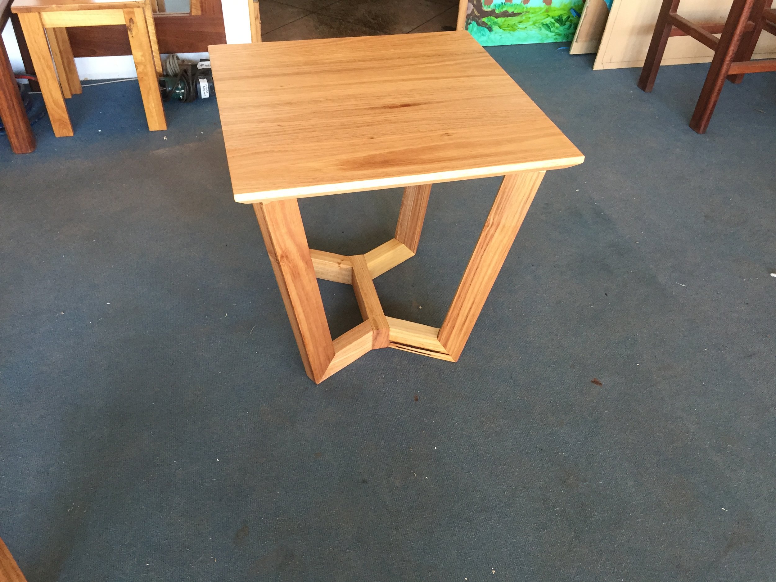 Square Chestnut side table