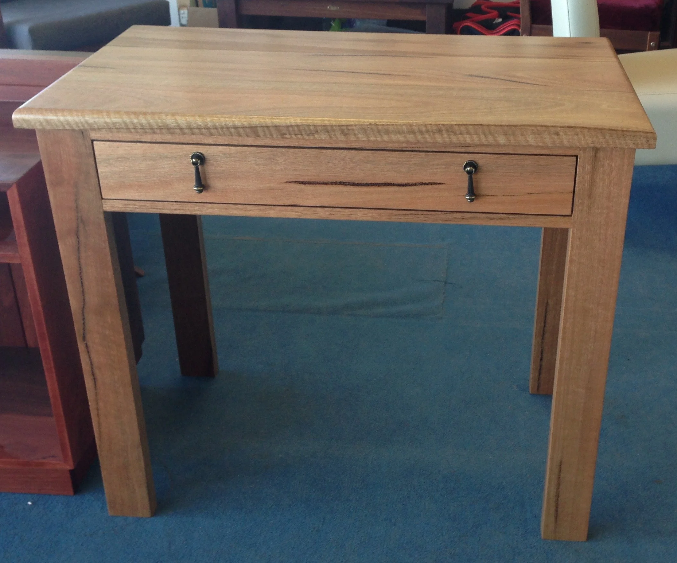 Simple Marri desk with drawer