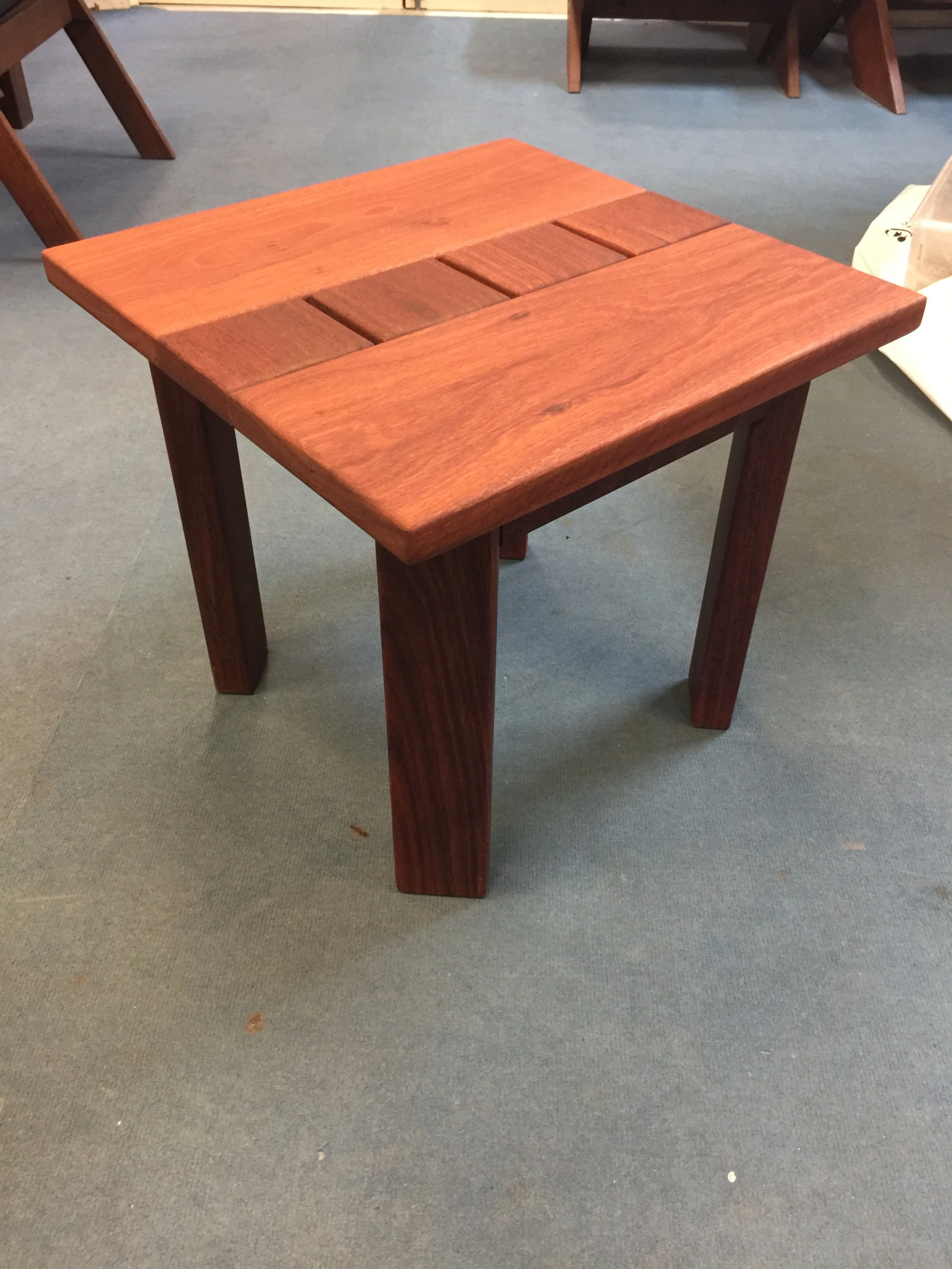 Wideboard Jarrah side table 500x500x500mm 