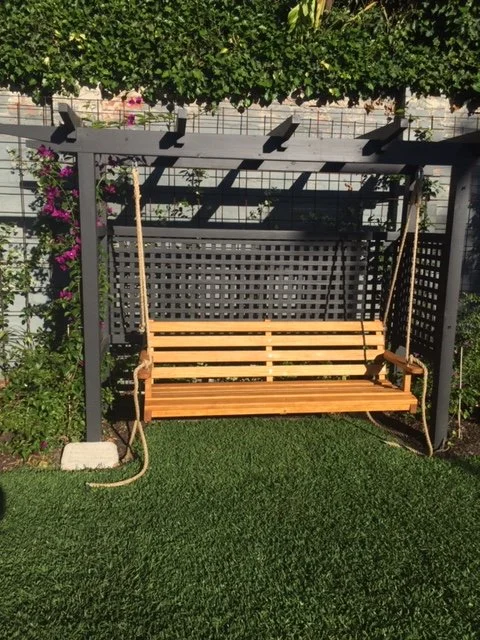 Accoya 3 seater PORCH swing with Woca teak 