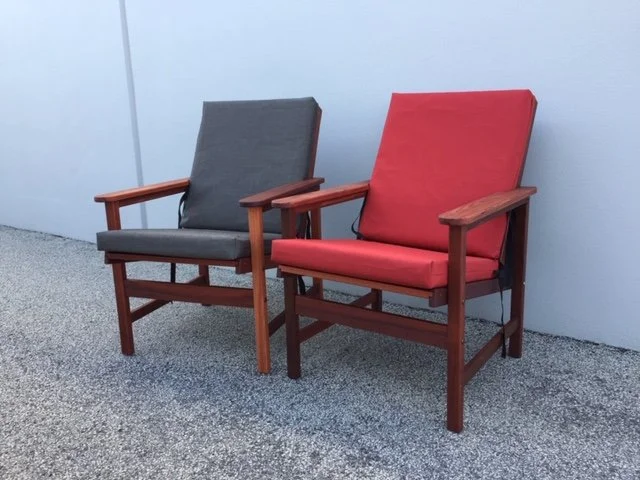 Jarrah Ellie easy chairs pair
