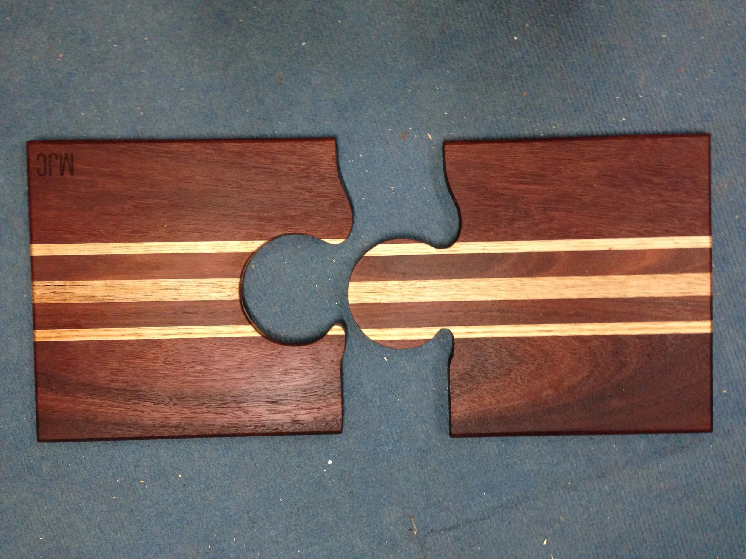 Jarrah and Marri puzzel Cutting boards