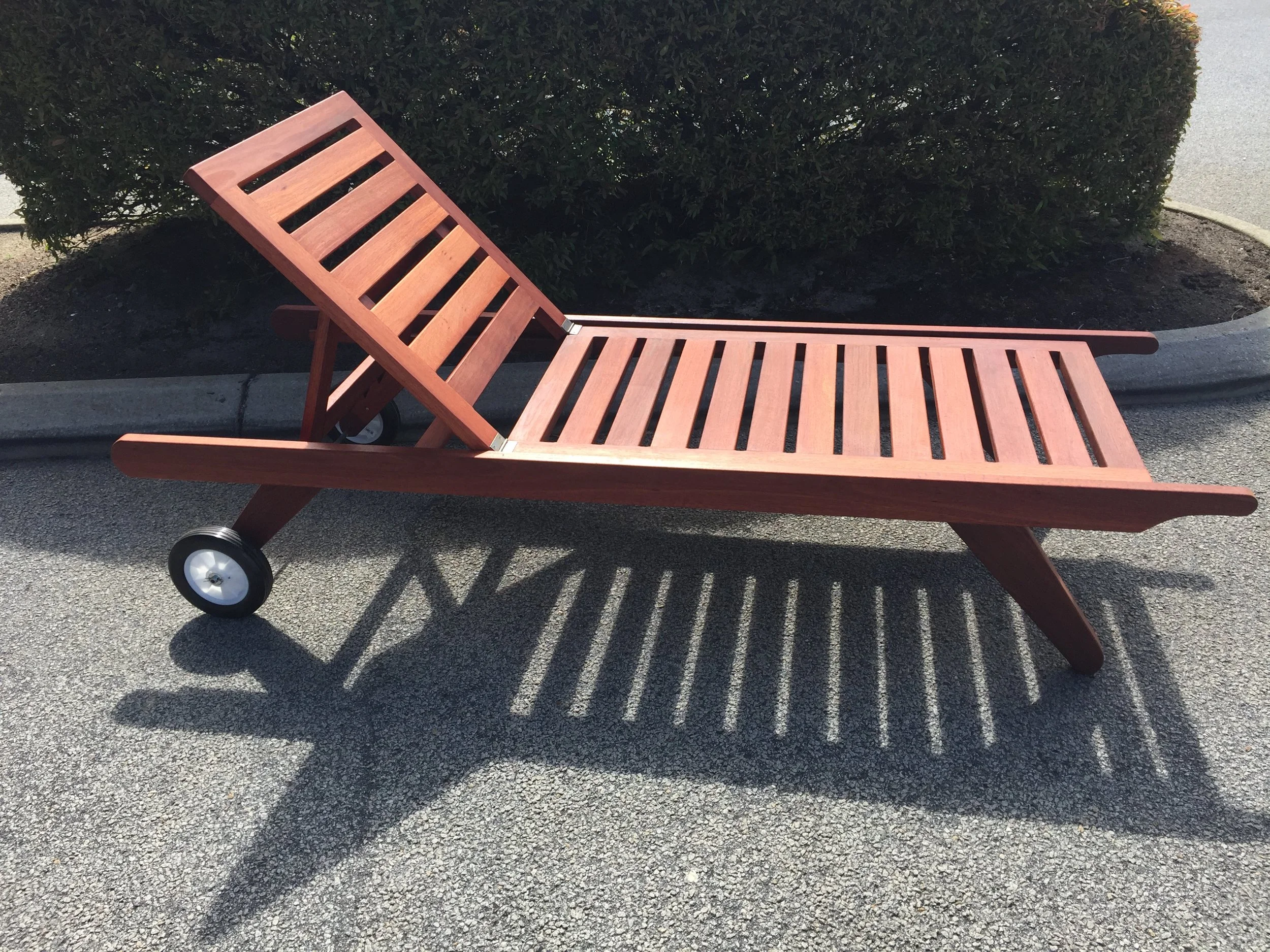 Blue seas Jarrah Sunlounger 