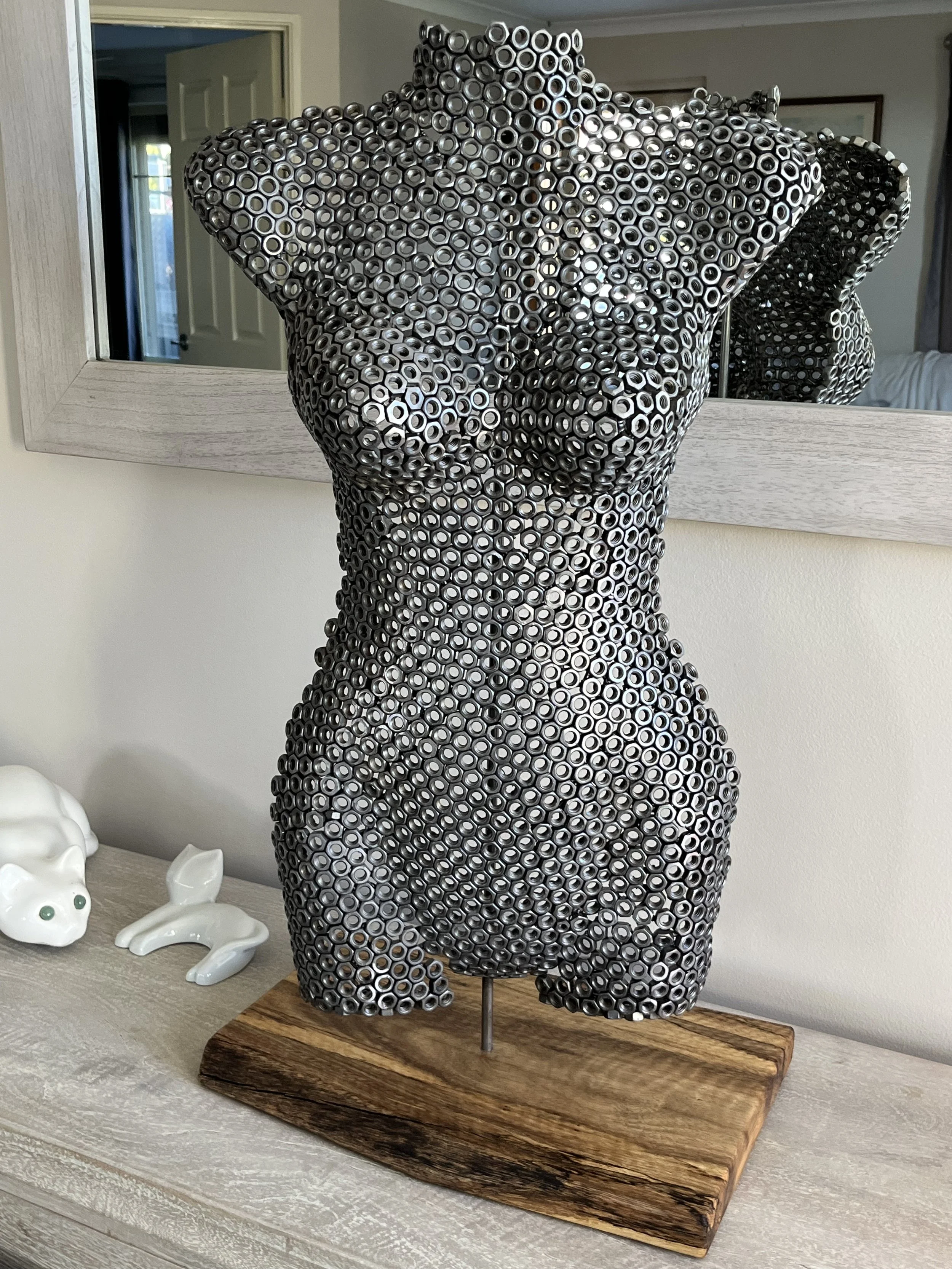 Marri base for metal sculpture