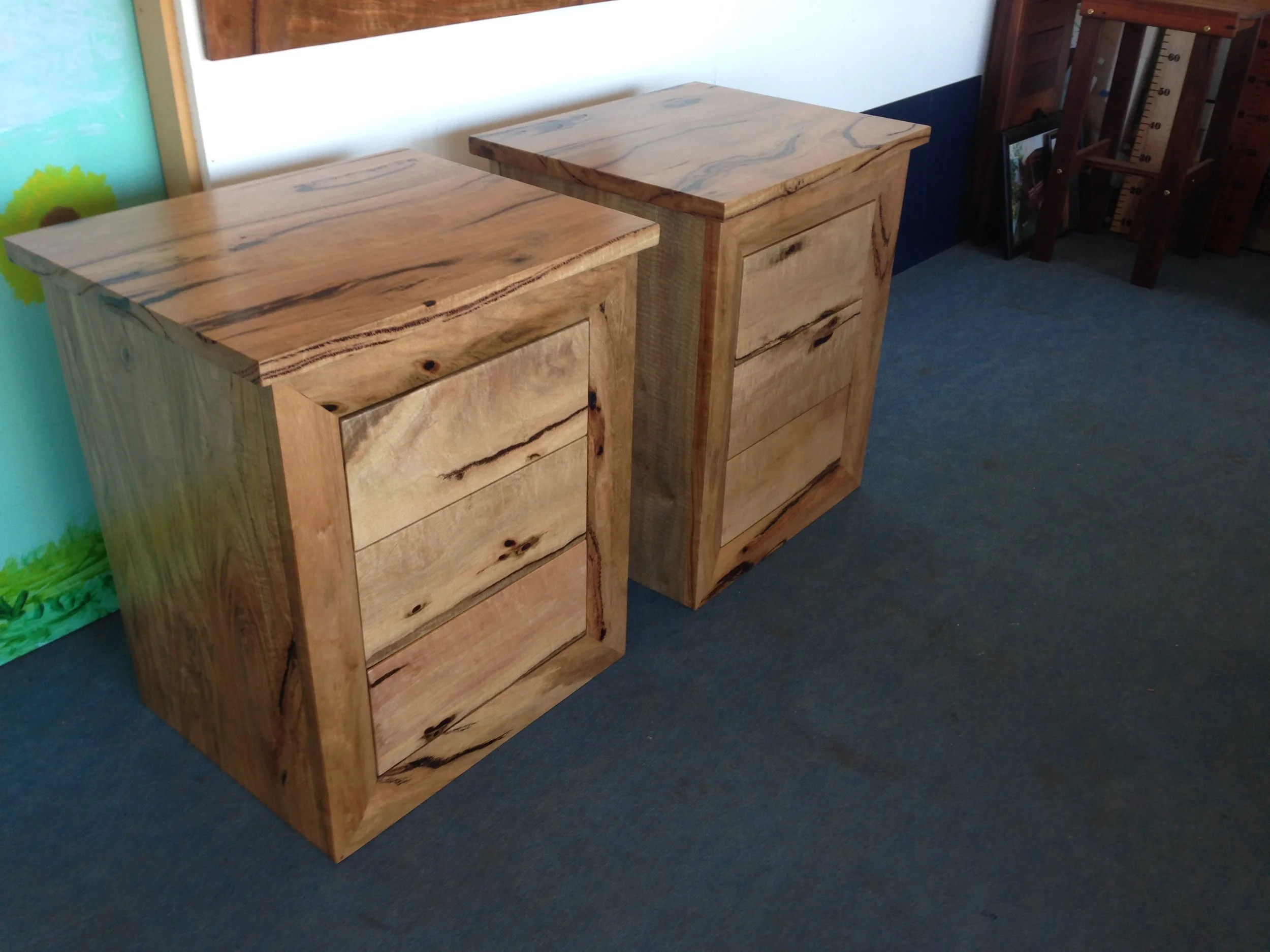 Marri 3 drawer bedsides
