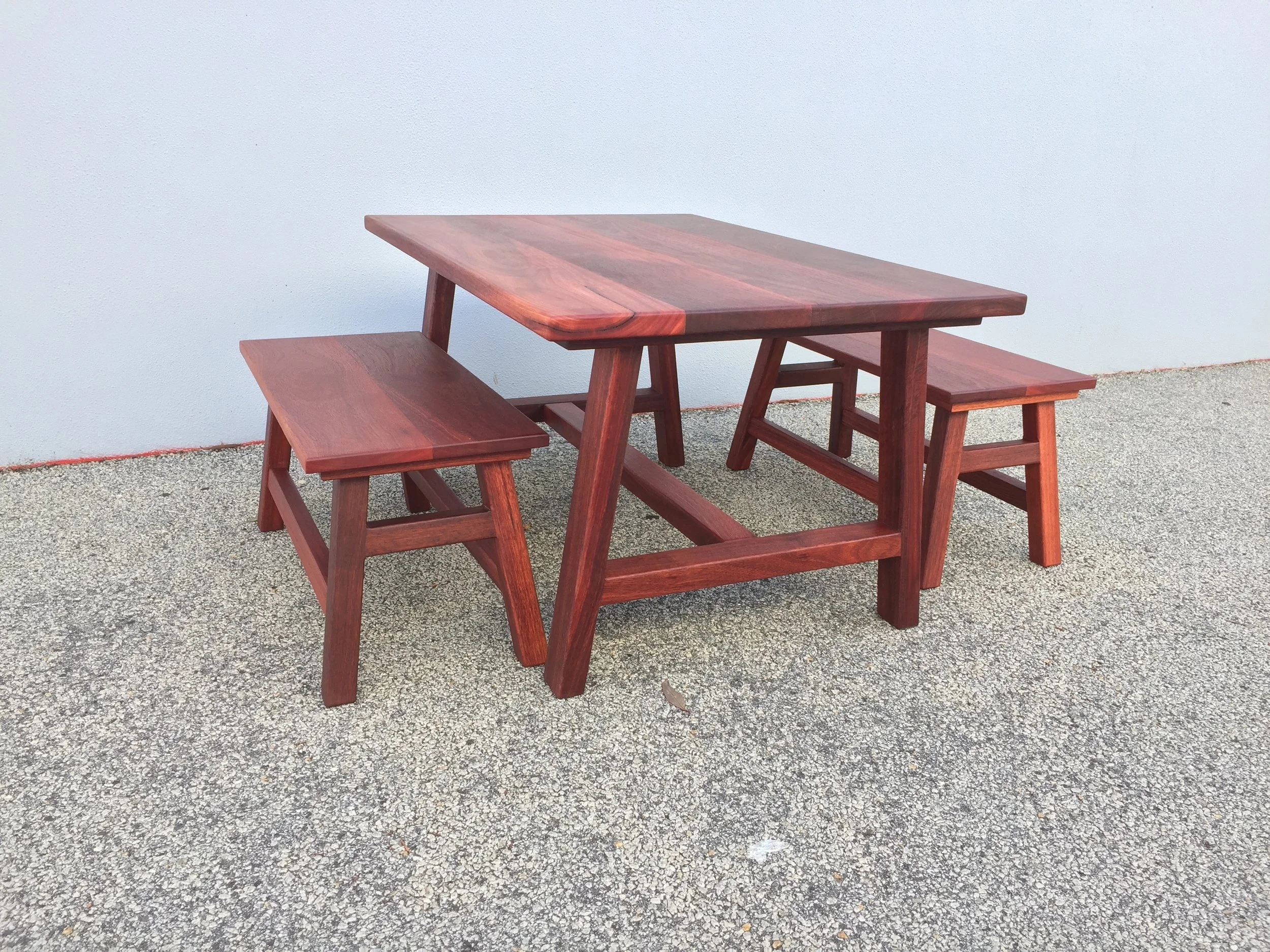 Jarrah Coffee table with side tables