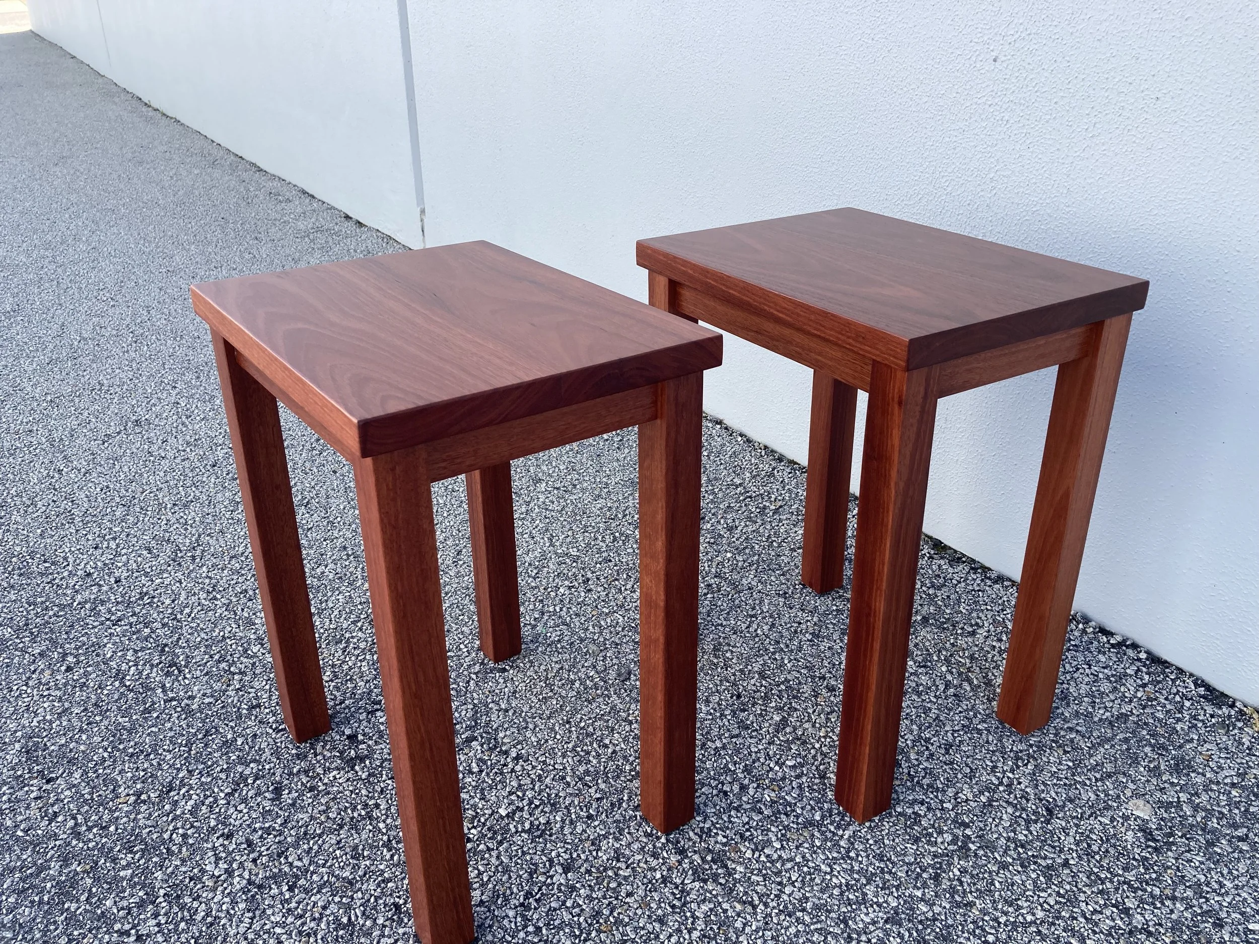 Pair of Jarrah side tables