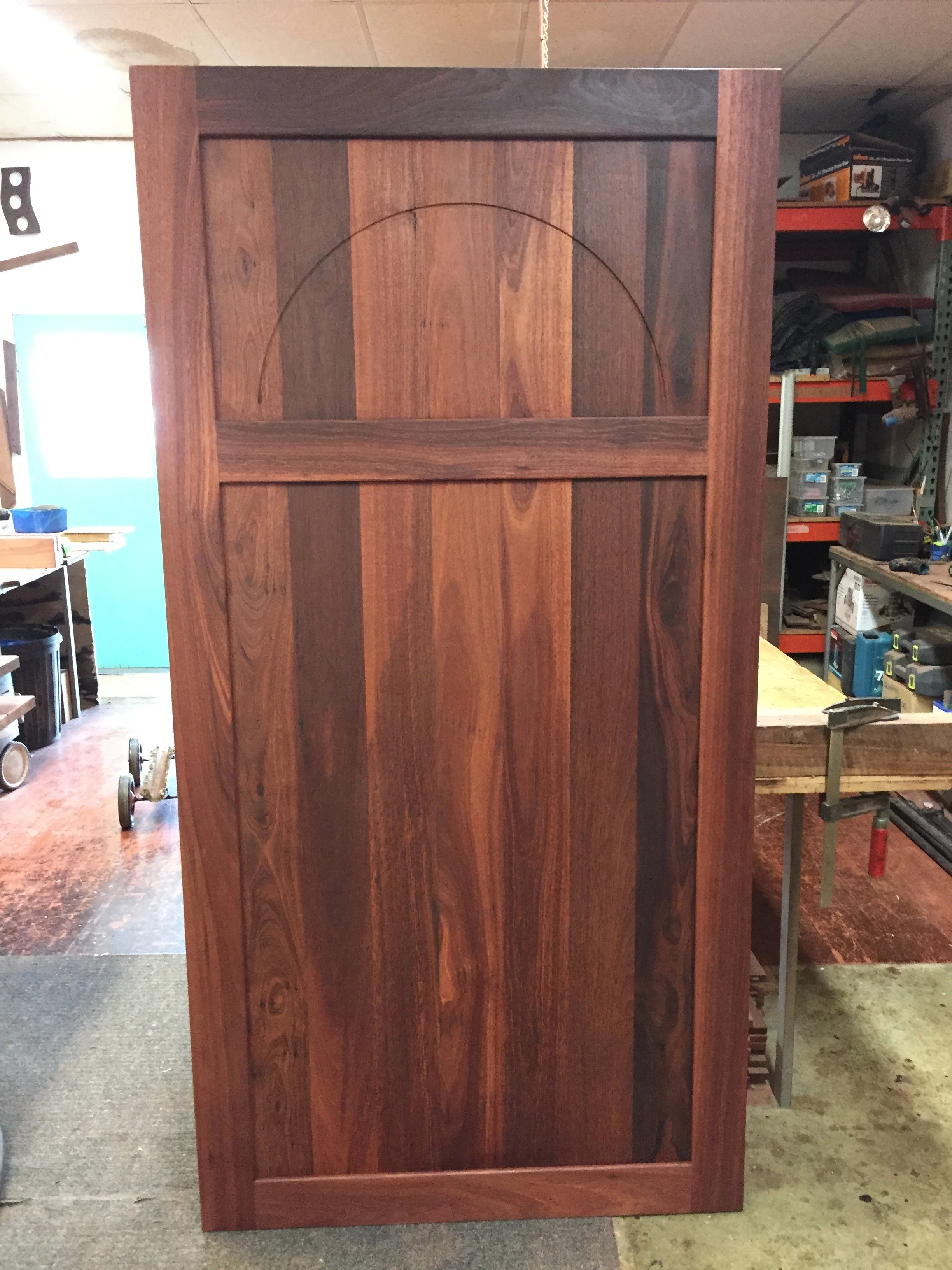 Custom Jarrah front door