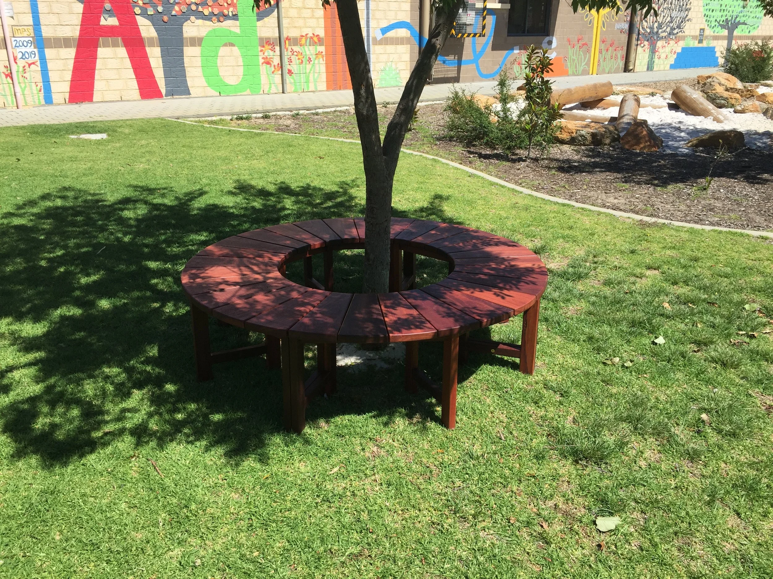 Jarrah tree bench