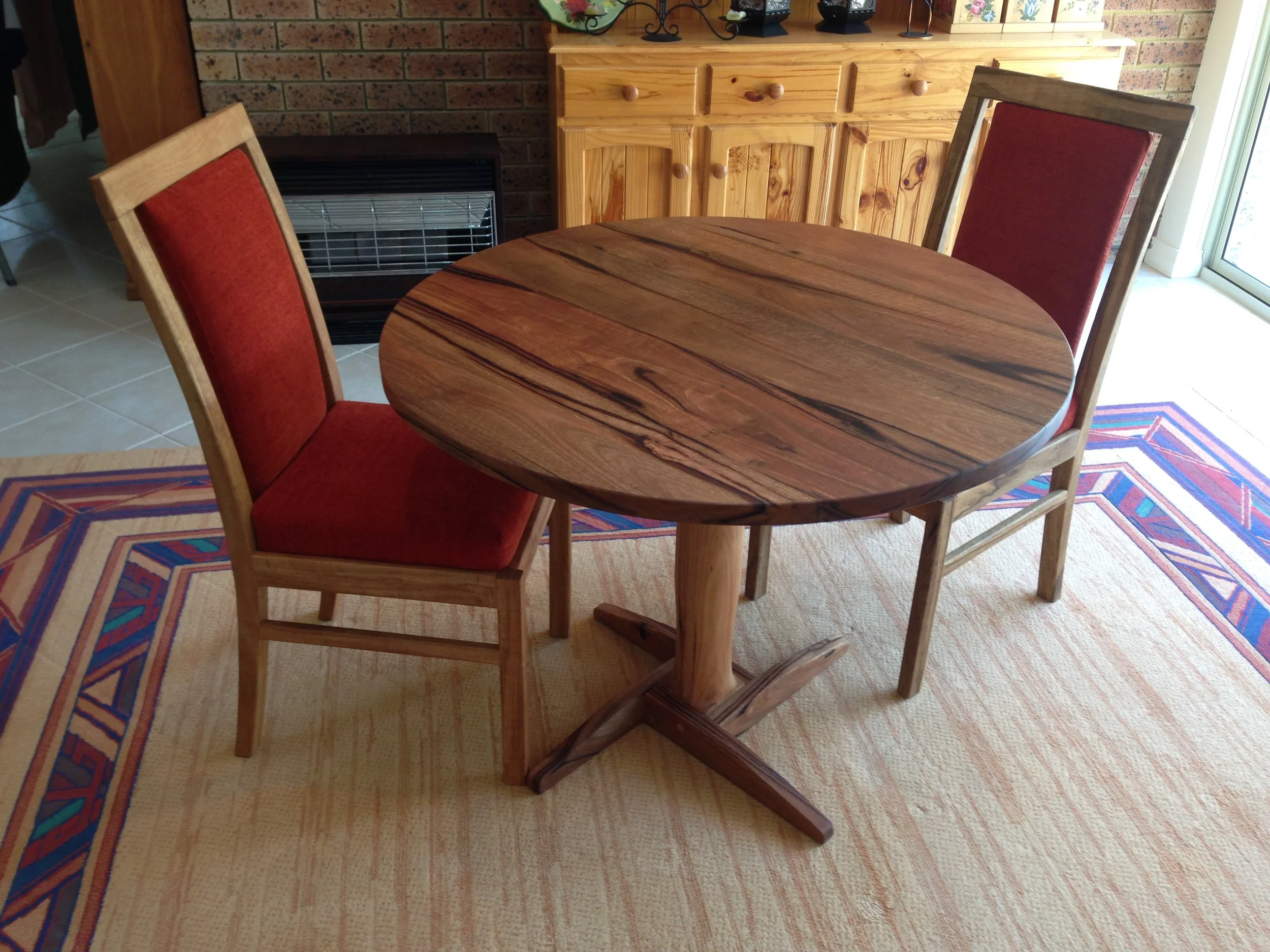 Marri Round table and custom chairs