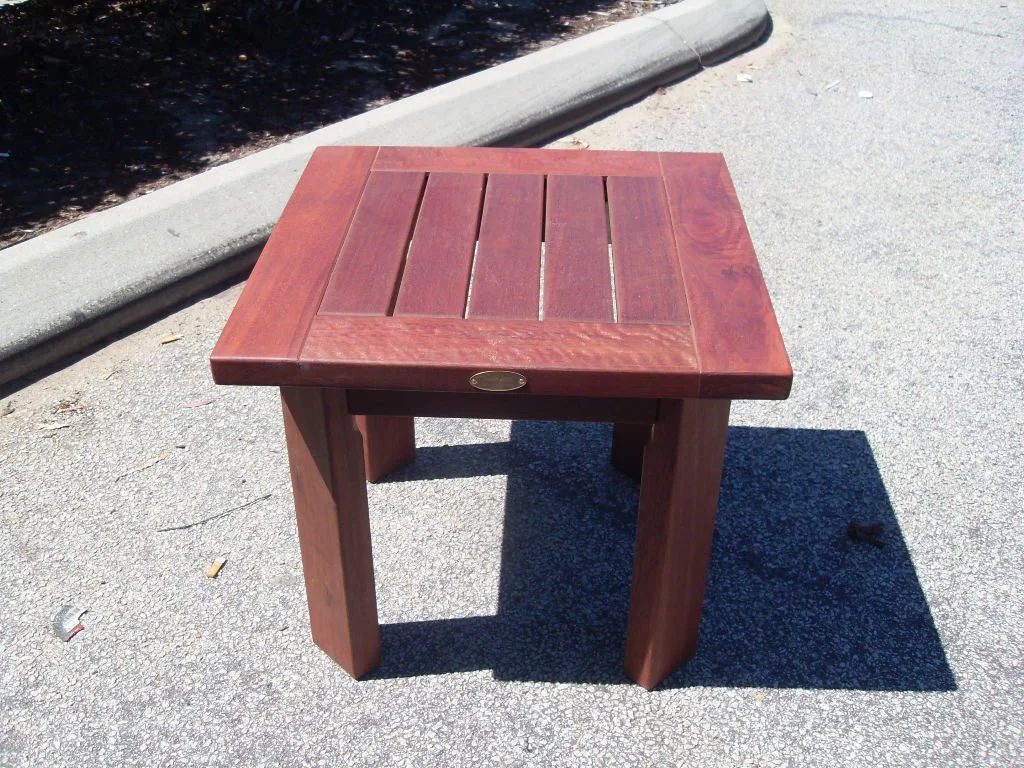 Traditional  Jarrah outdoor side table 