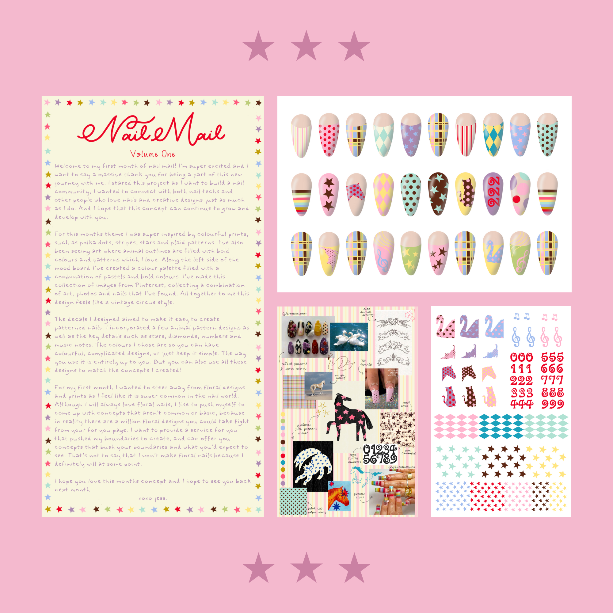 nail mail one - circus animals