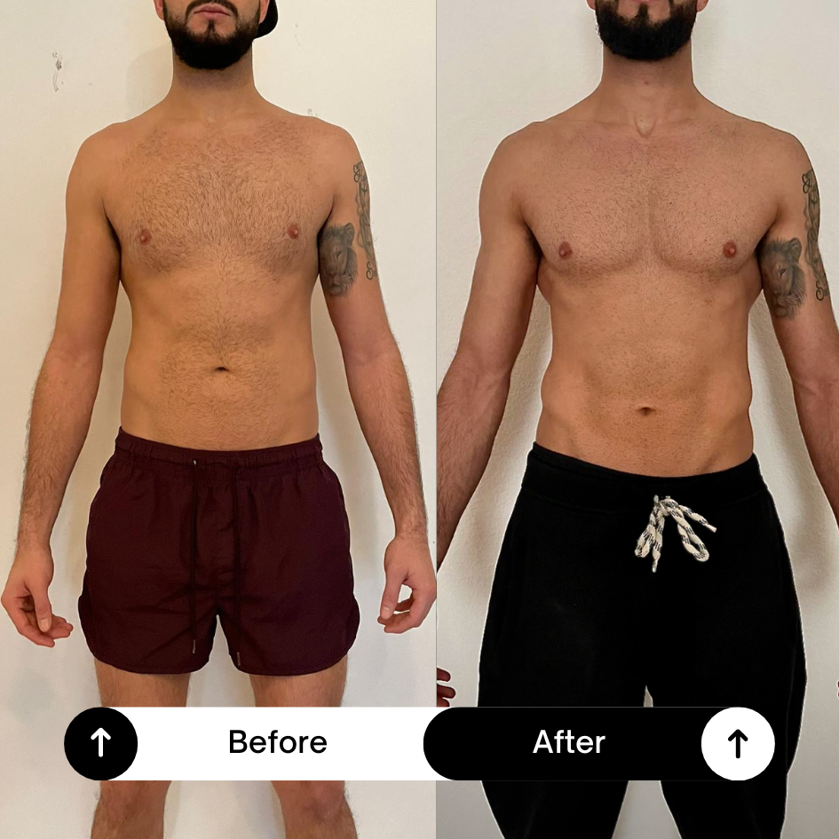 A smiling male runner holding a sign that reads "streckenrekord 10 km" at a finish line during a race event in an urban area.