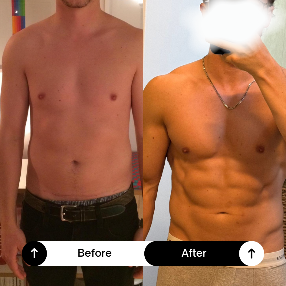 Two runners on a trail in a lush, mountainous landscape with green hills and rocky cliffs in the background.
