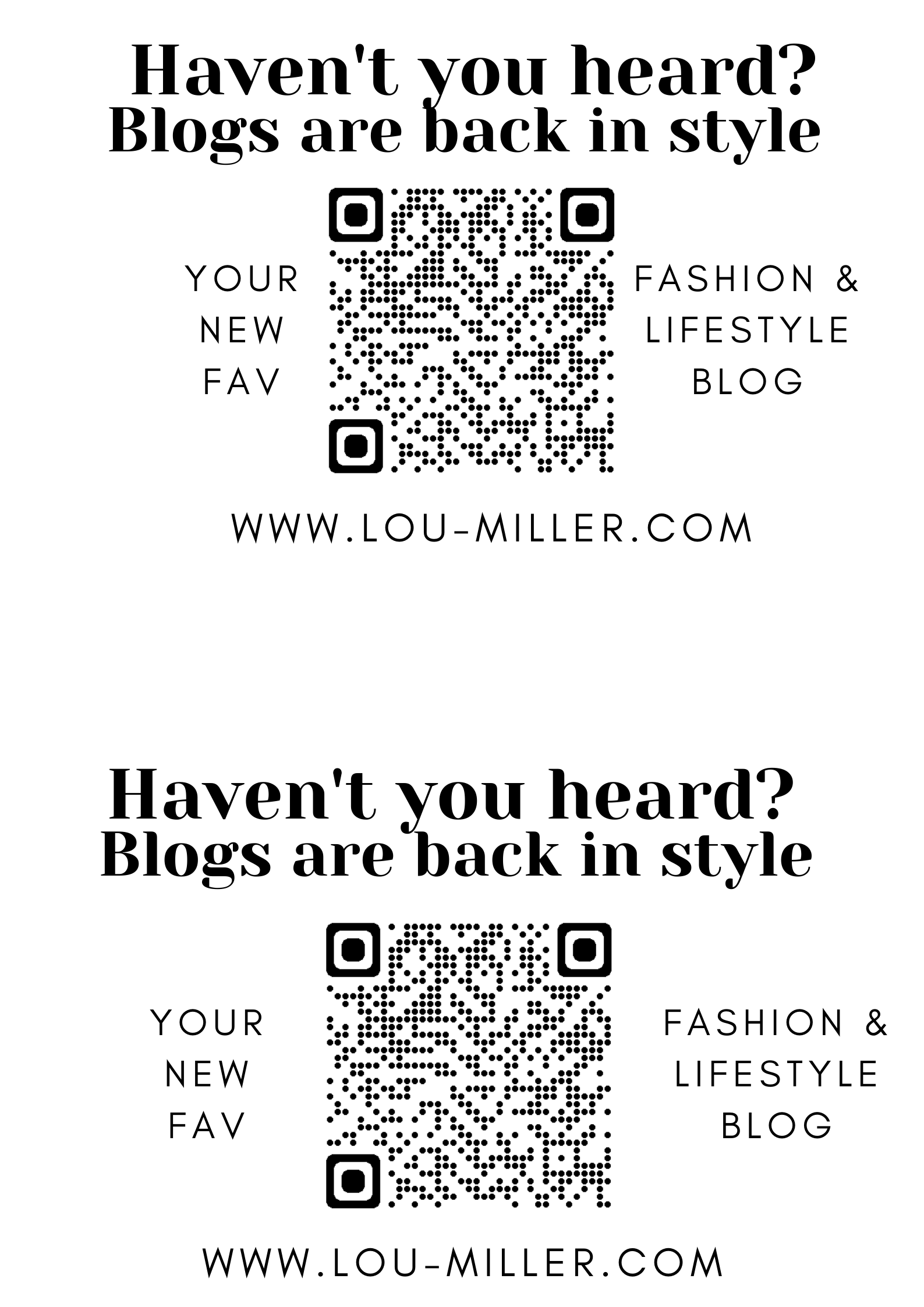 it´s funny because if you scan it, it leads to my current blog, even though I created a whole different site for it (but URL is the same so)
