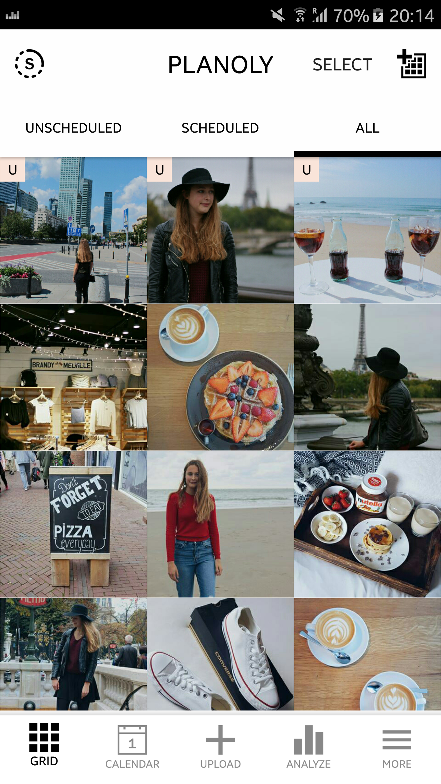 i used to plan my feed lol