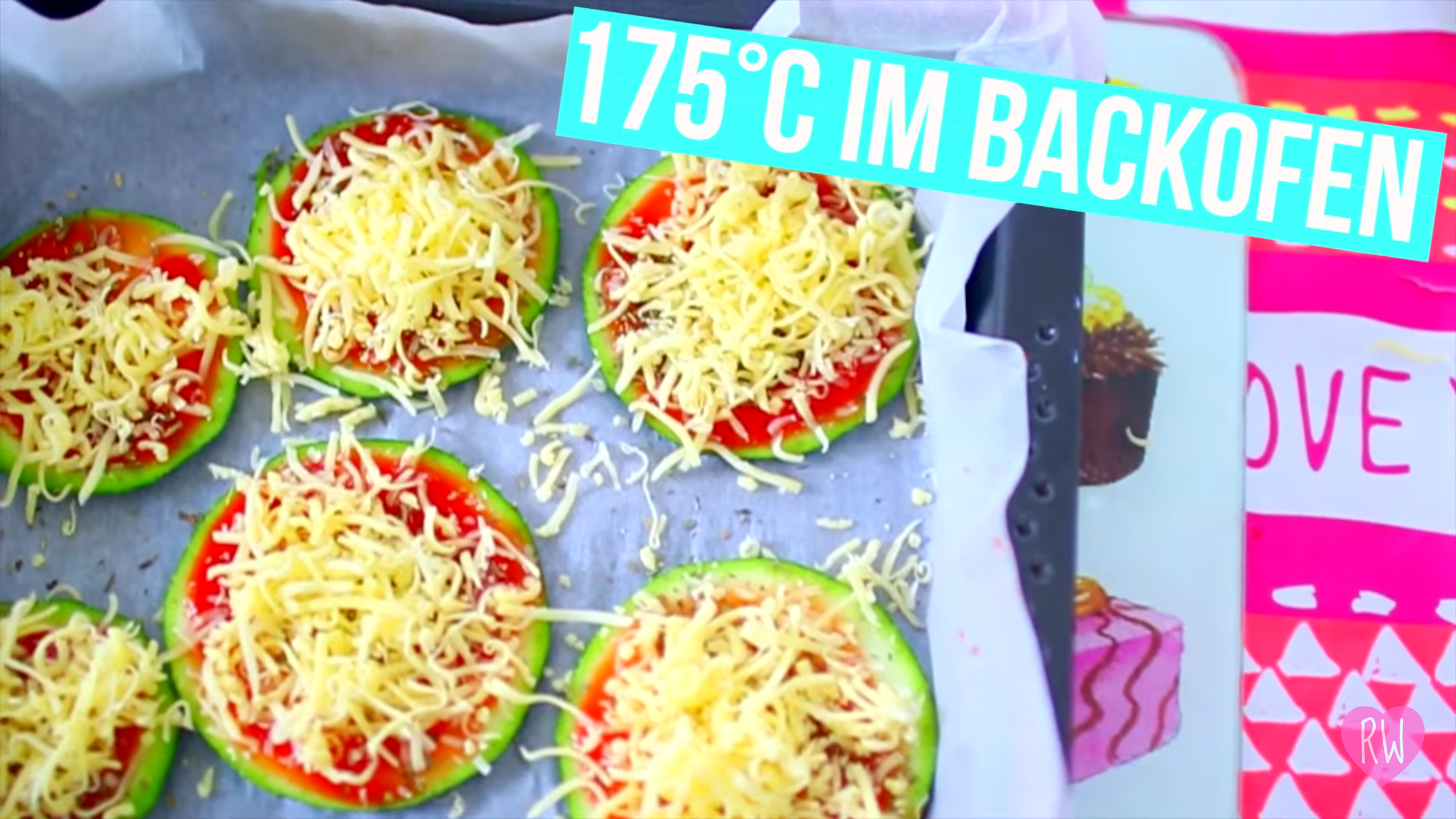 random youtube recipe in oversaturated youtube style