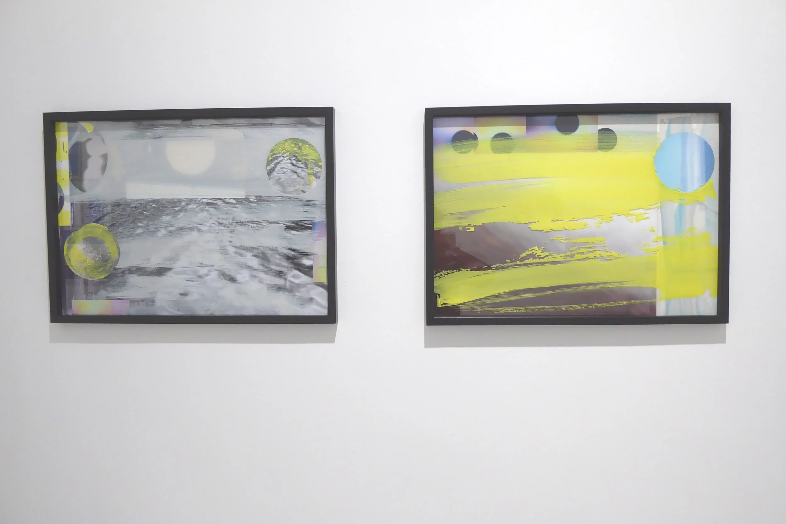 Eiszeit I + Eiszeit II – je 0.50x0.65m – mixed media