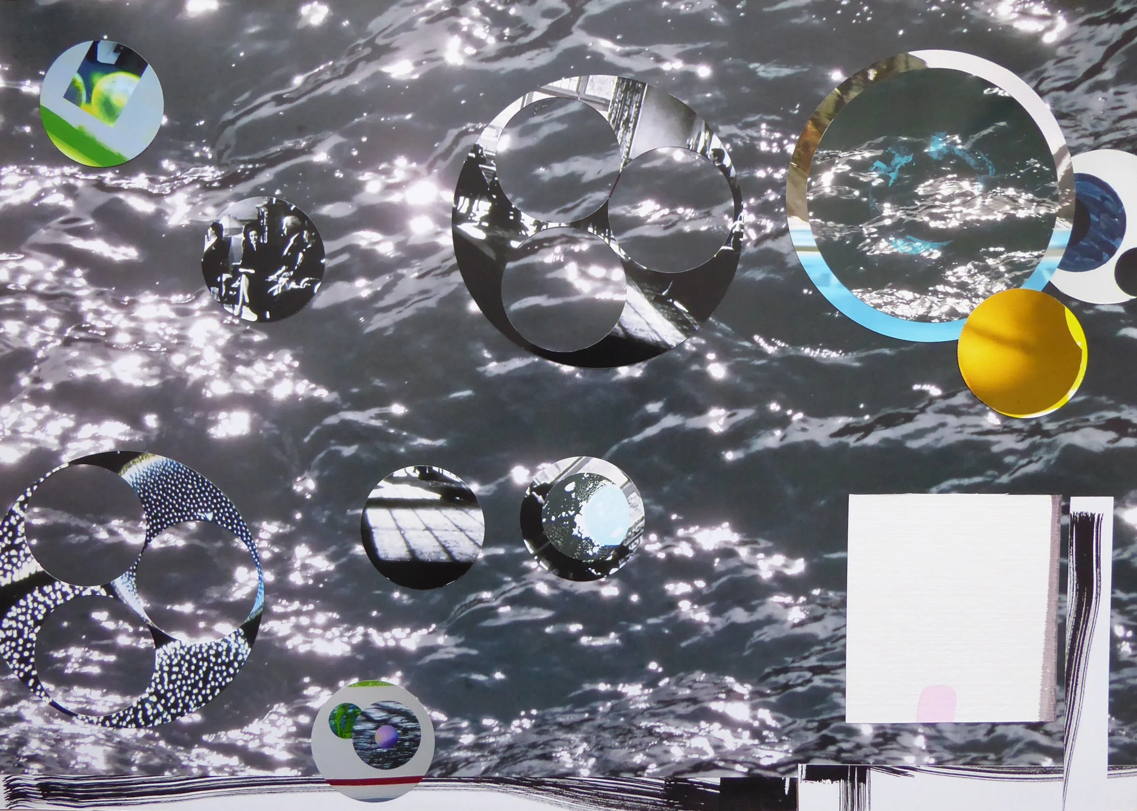 shift III (18 Stück) – 0.60x0.42m – Ölpastelle, Fotos – 2023