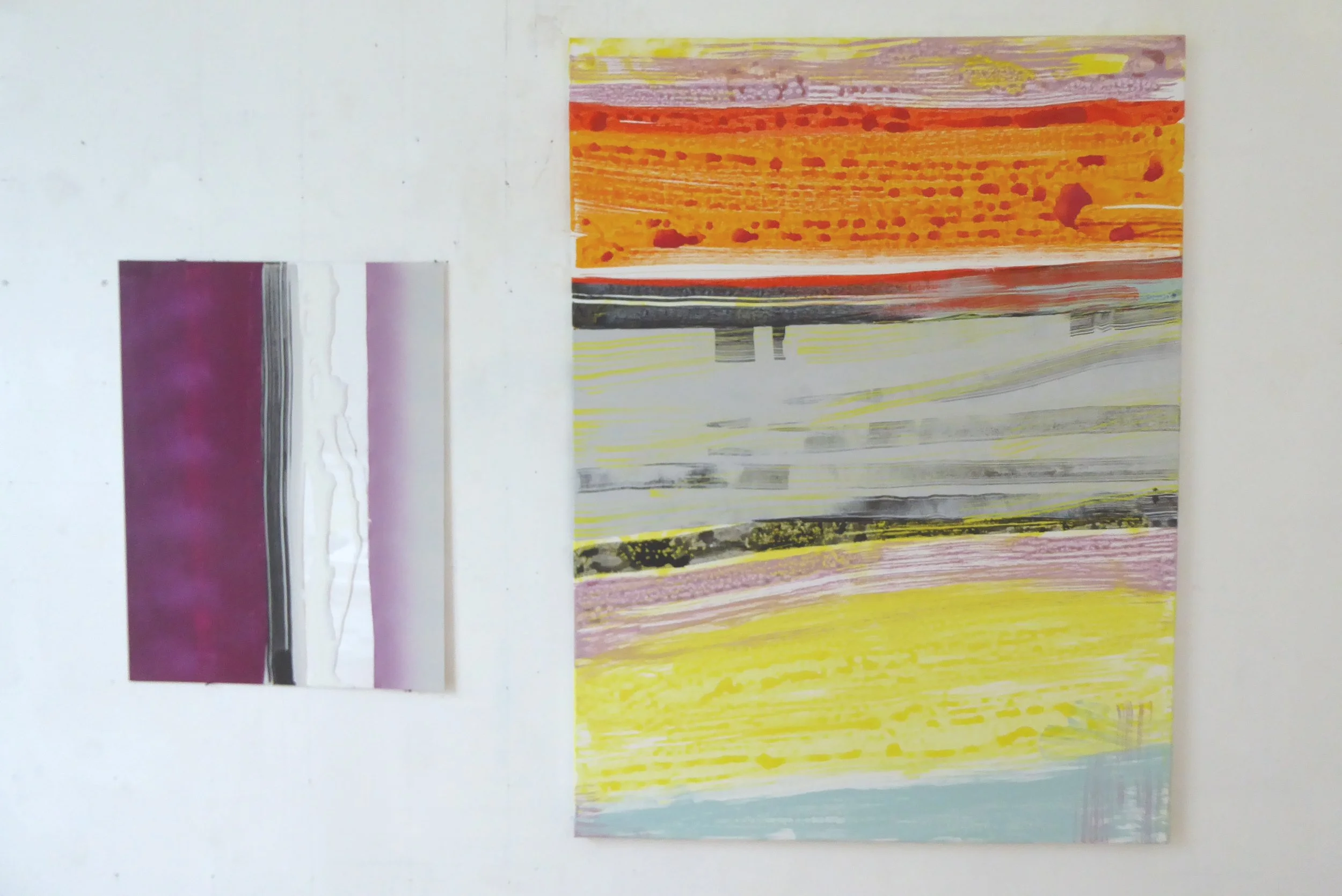 eté III – Leinwände 0.90x1.20m, 0.50x0.65m – mixed media – 2025