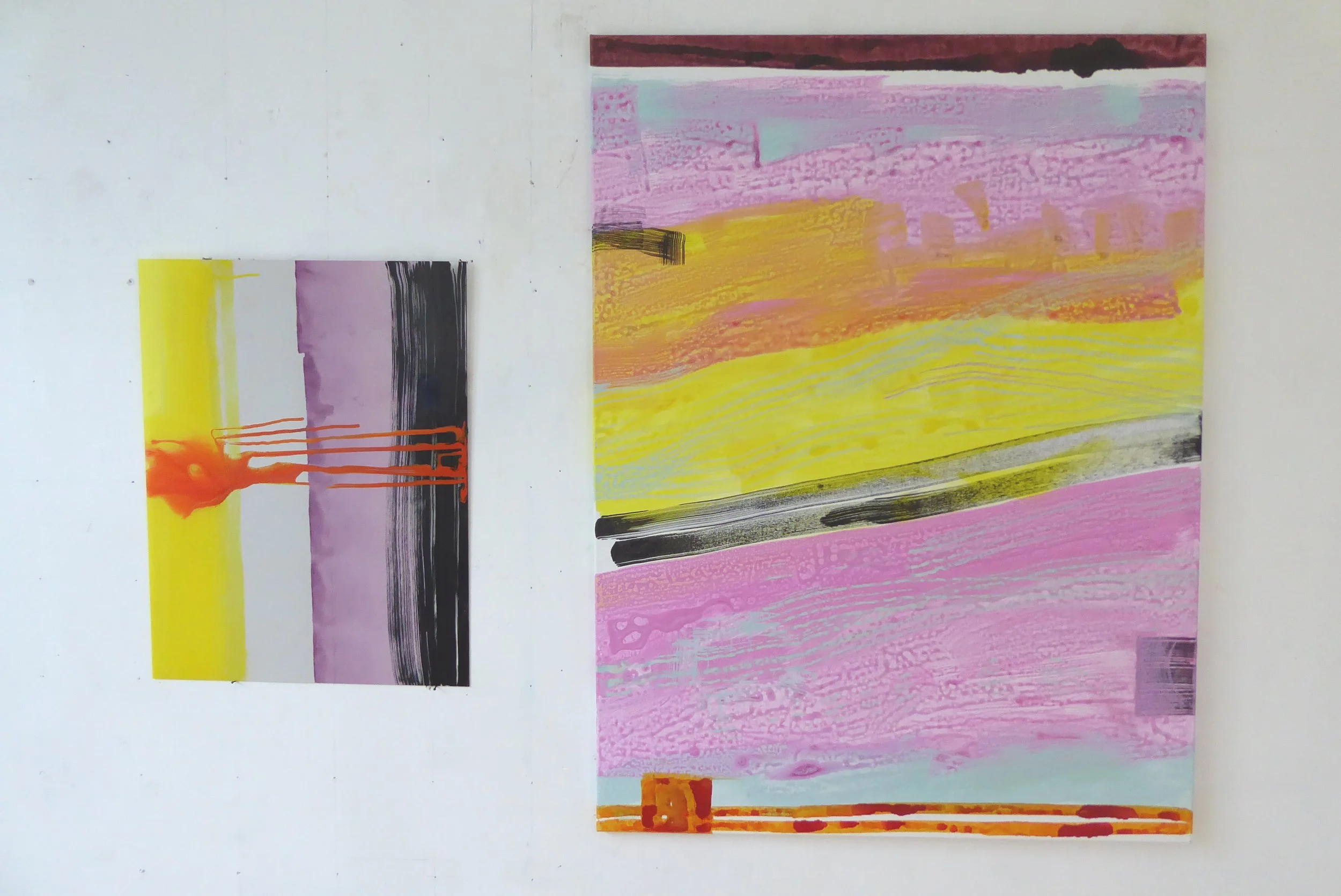 eté IV – Leinwände 0.90x1.20m, 0.50x0.65m – mixed media – 2025