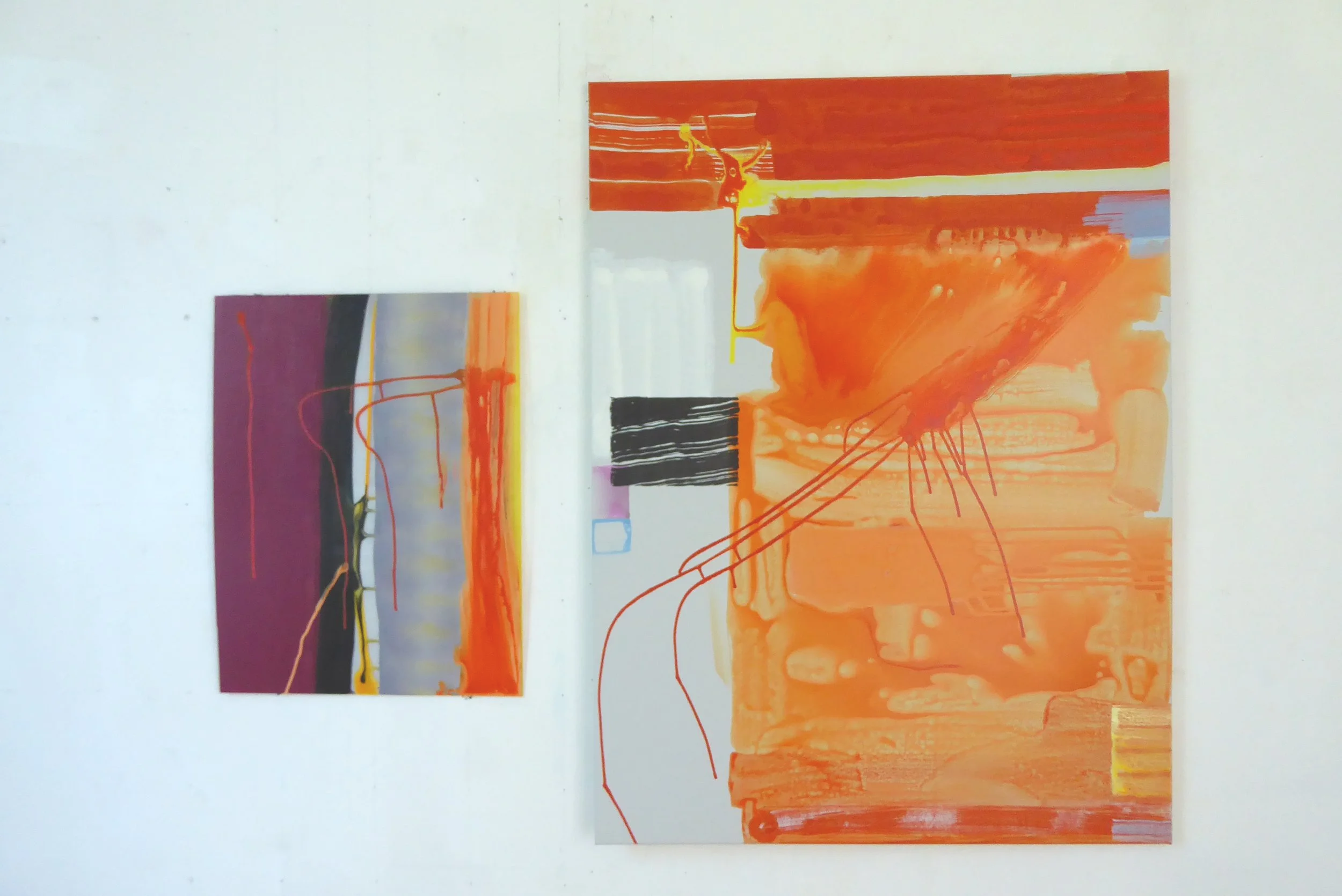 eté V – Leinwände 0.90x1.20m, 0.50x0.65m – mixed media – 2025