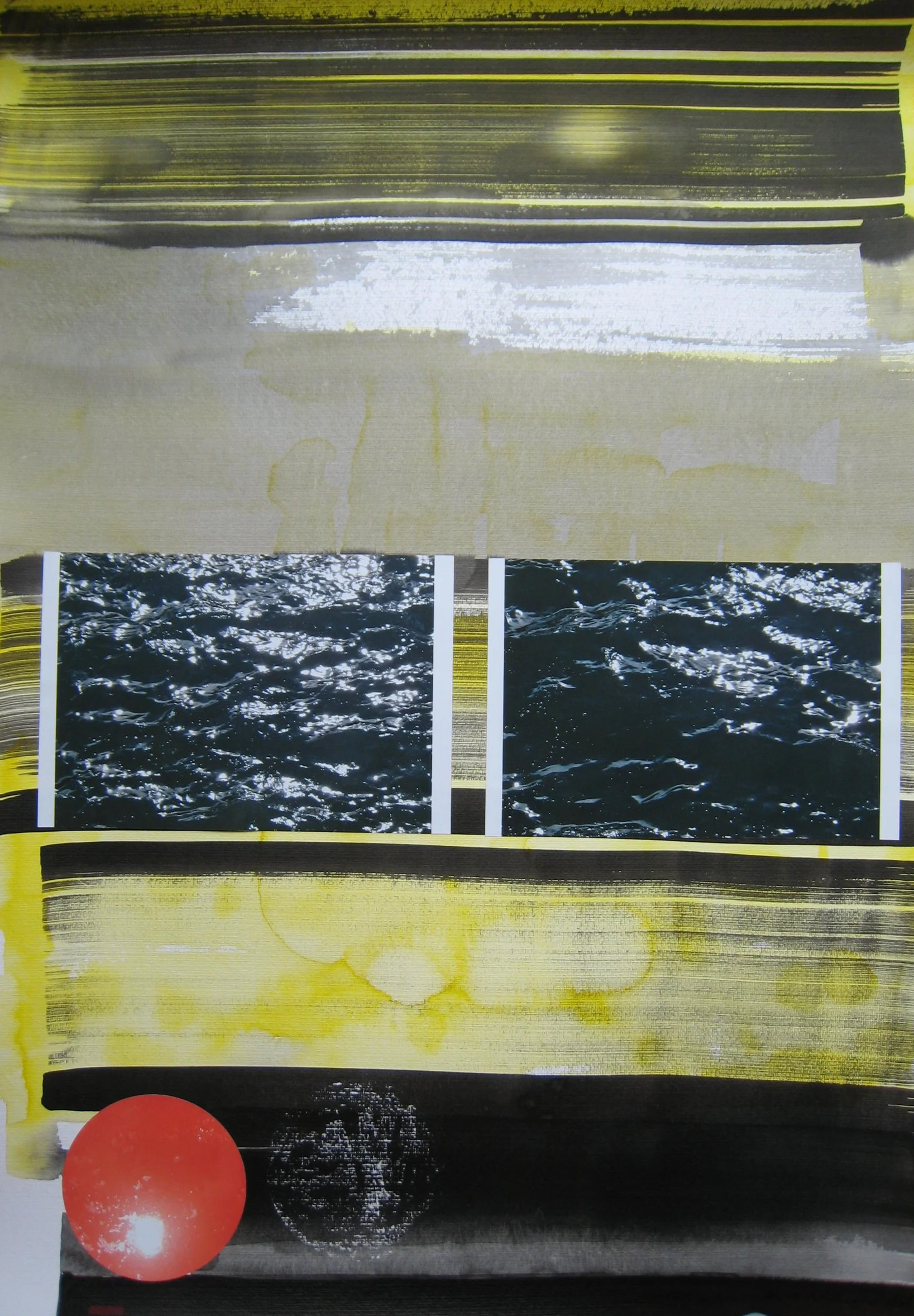 iriun XX – 0.70x1.00m – Aquarell / Fotos auf Bütten