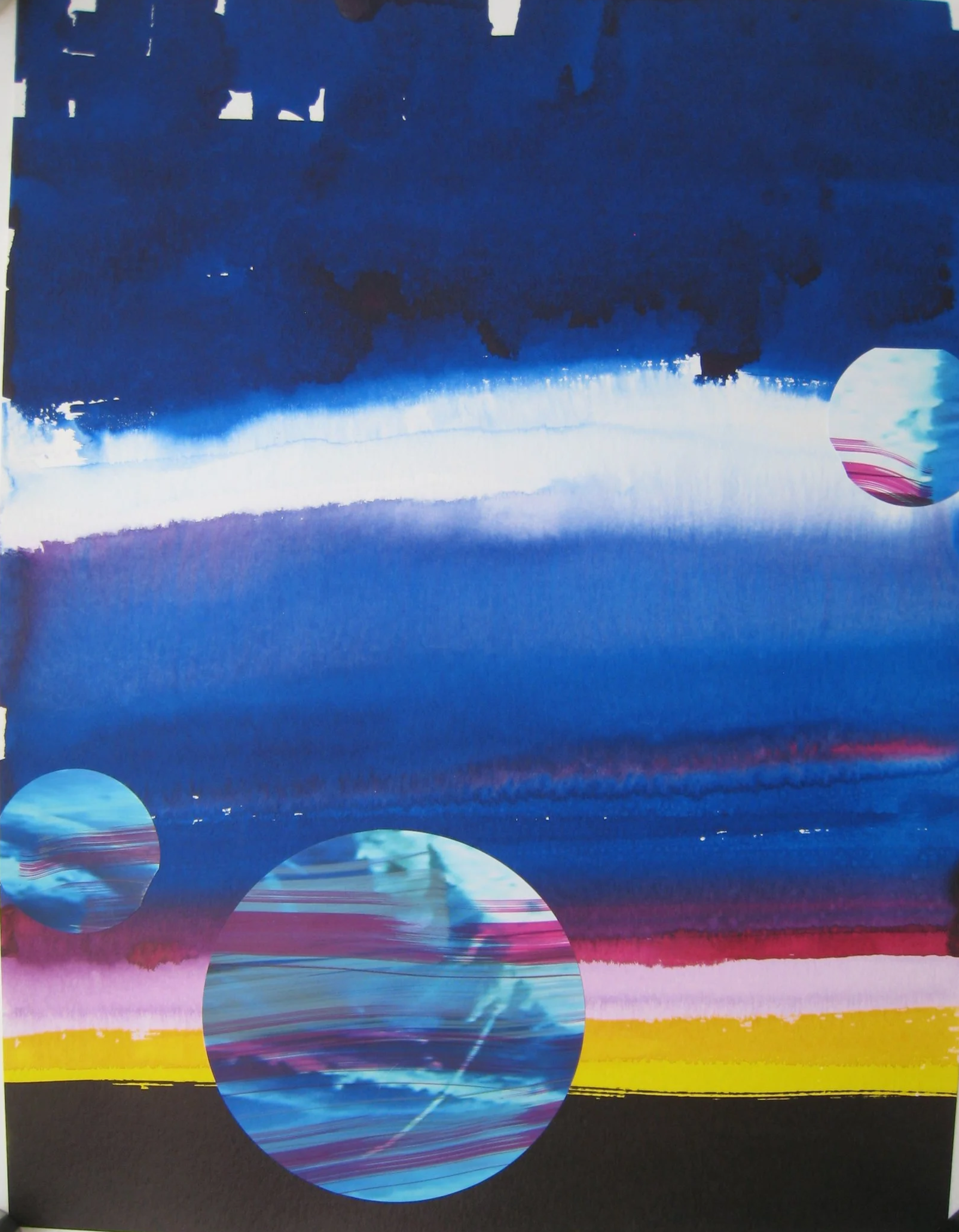 iriun – 0.60x0.80m – Aquarell / Fotos auf Bütten