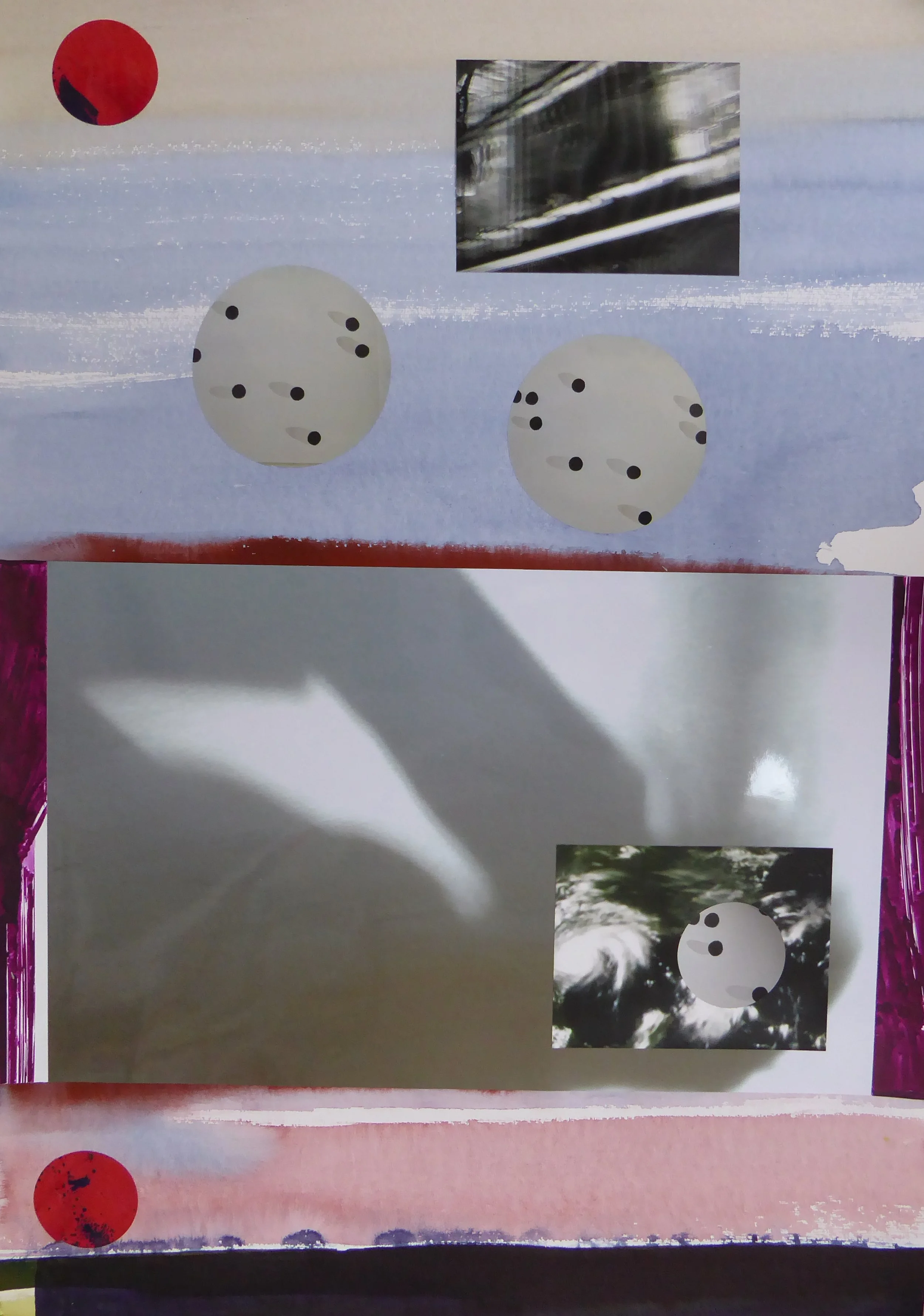 iriun – 0.80x1.10m – Aquarell / Fotos auf Bütten