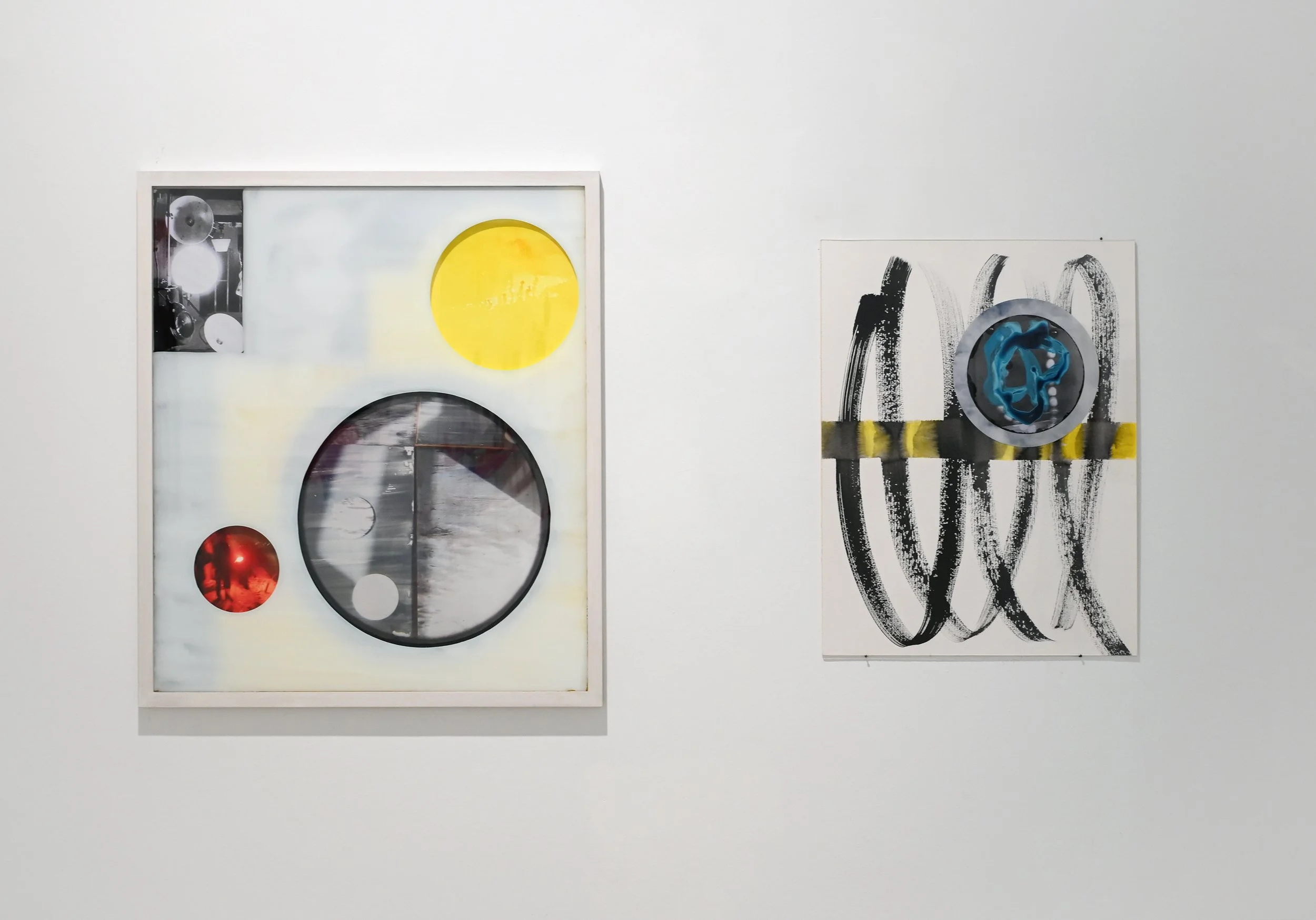 in the time II (zweiteilig) – 0.84x0.74m, 0.50x0.65m – mixed media – 2024 – Museum Schloss Moyland