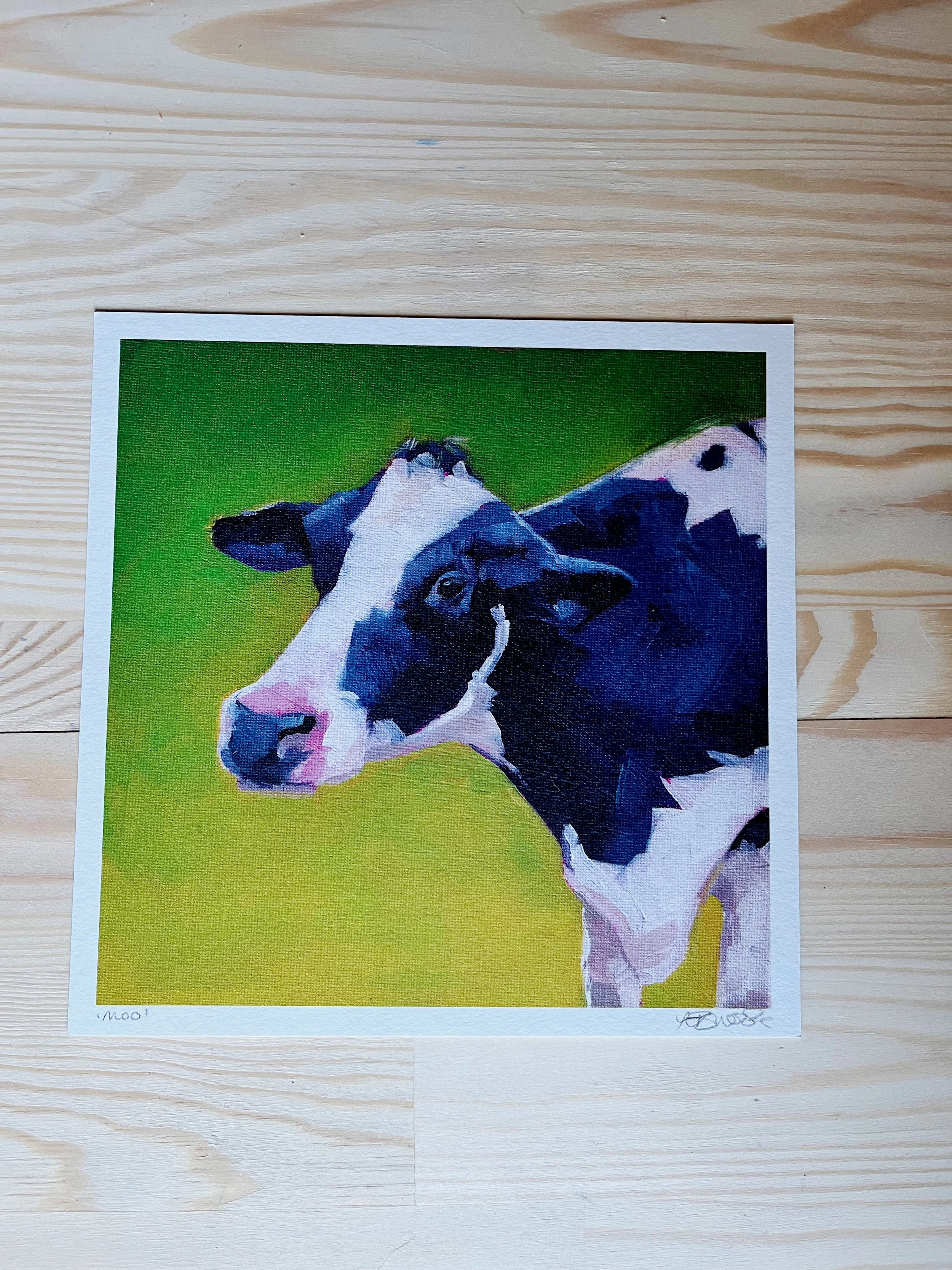 ‘Moo’ Signed Print