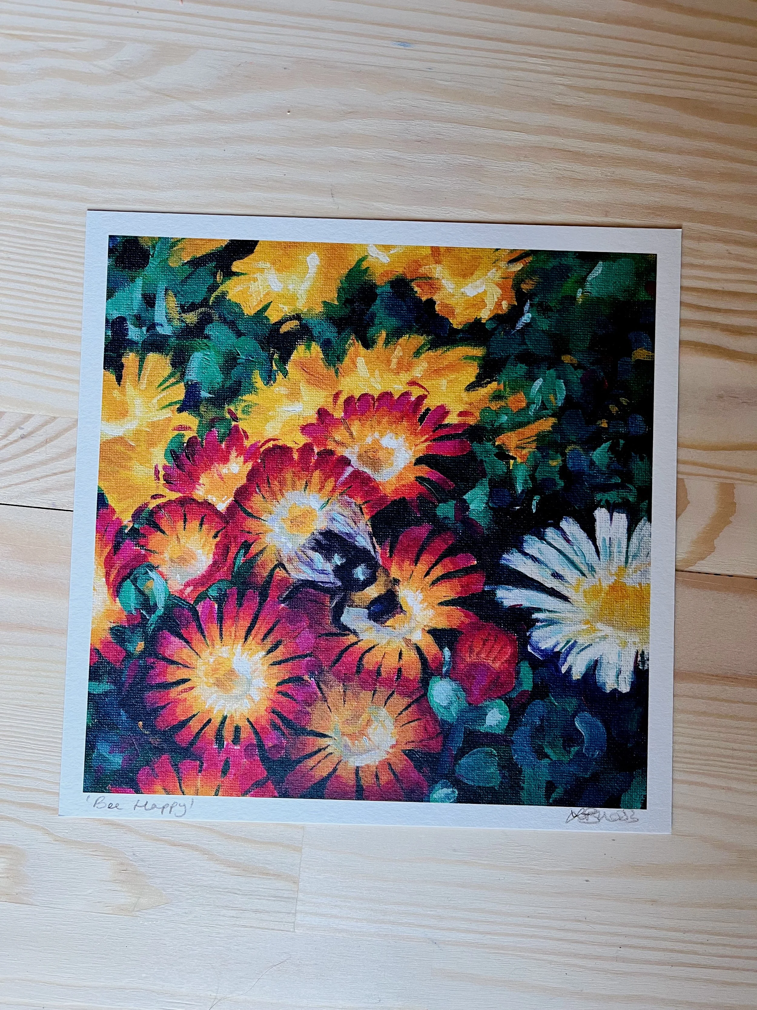 ‘Bee Happy’ Signed Print