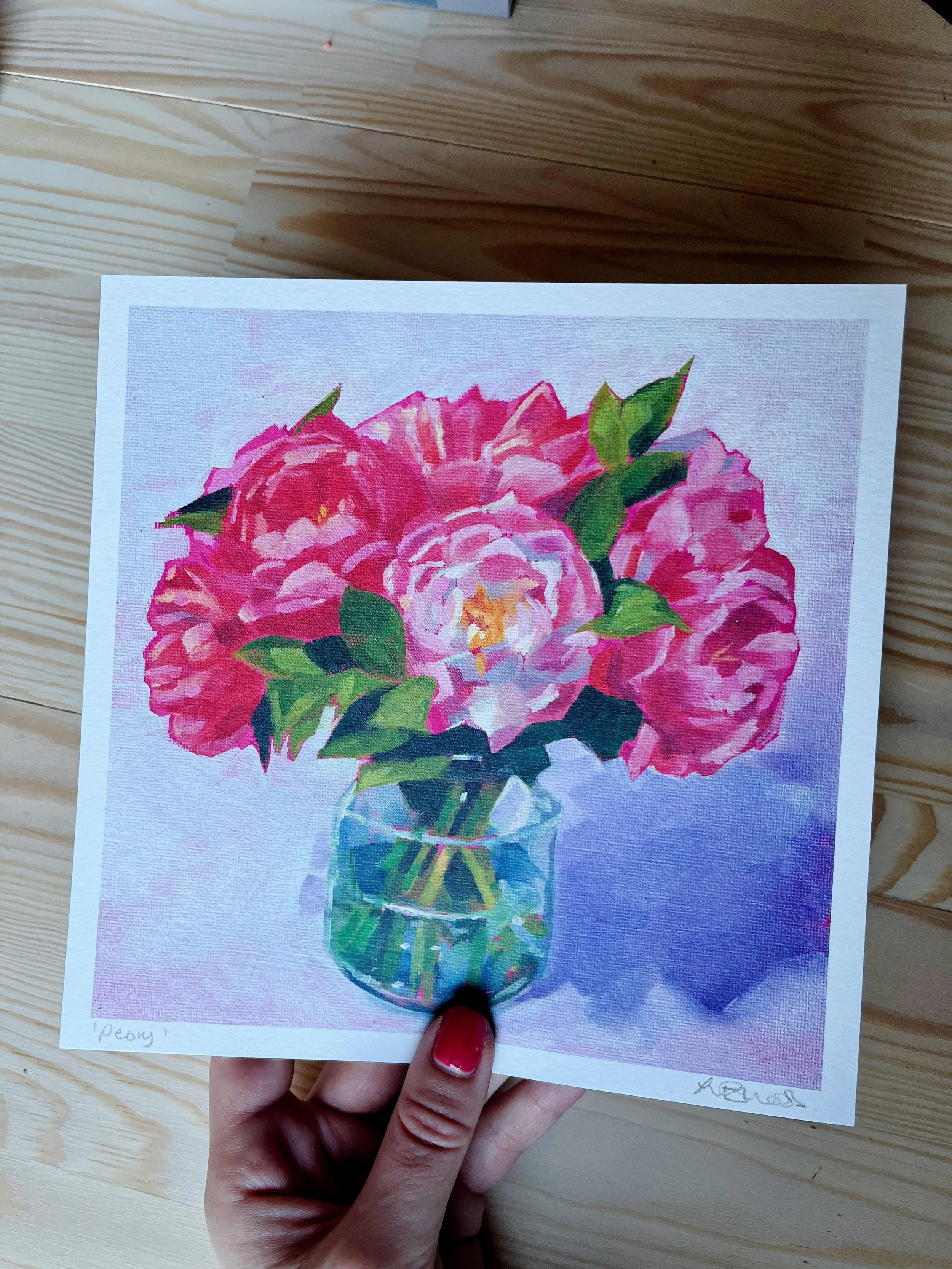 ‘Peony’ Signed Print