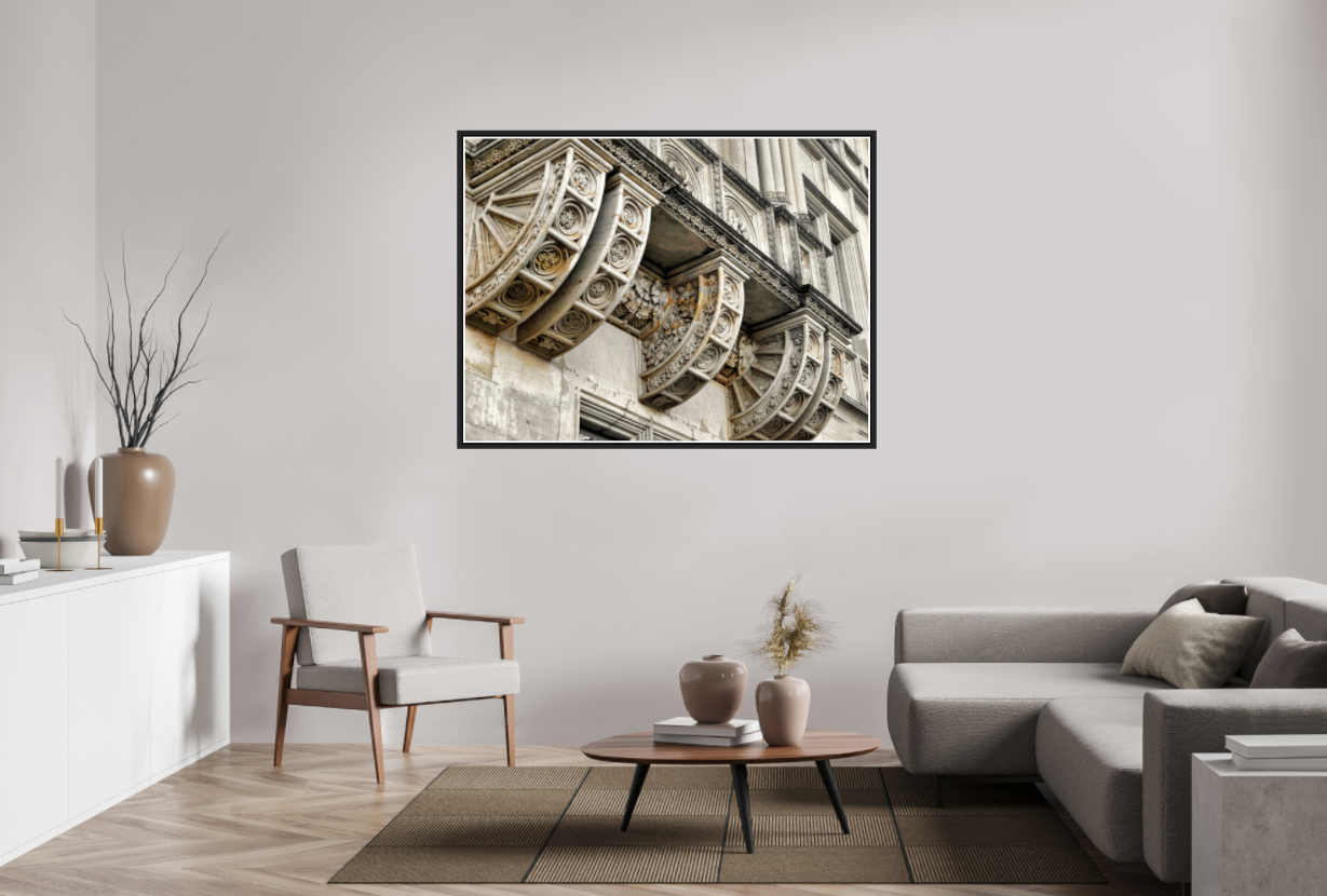 Stone Sonata (on Metallic - Framed)