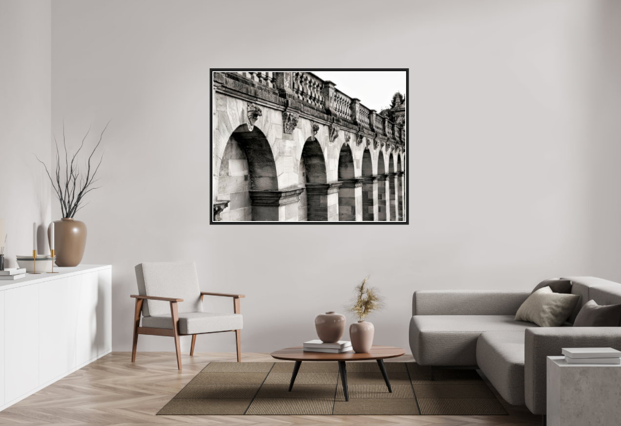 Rhythm in Stone (on Metallic - Framed)