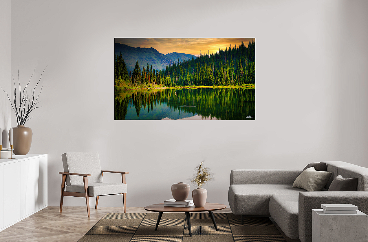 Emerald Tranquility (on Metallic)