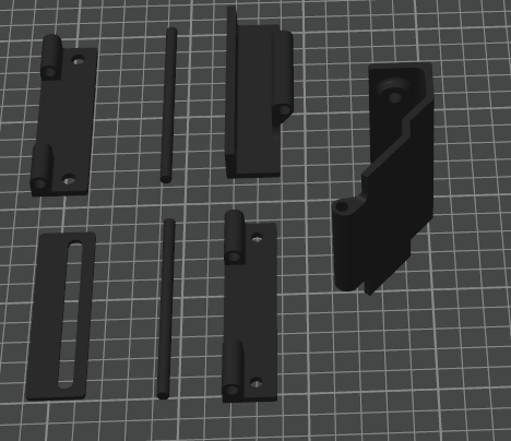 Holden VL High Rise Center Console Hinge CAD Models