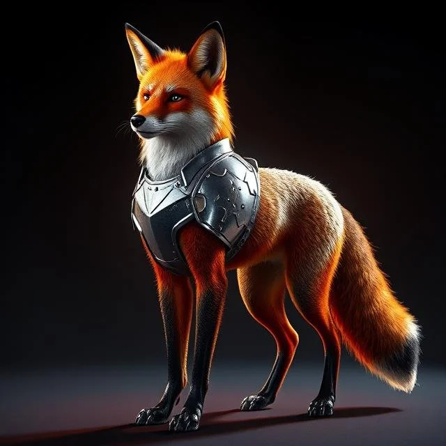 Kits,
Kits is a very smart and brave fox, finding friendship with Albram early on in their journey, kits and never wavered in his loyalty, even to Galnar or Tamelia when they joined the friendship, clever to the point of almost mind reading, he wears