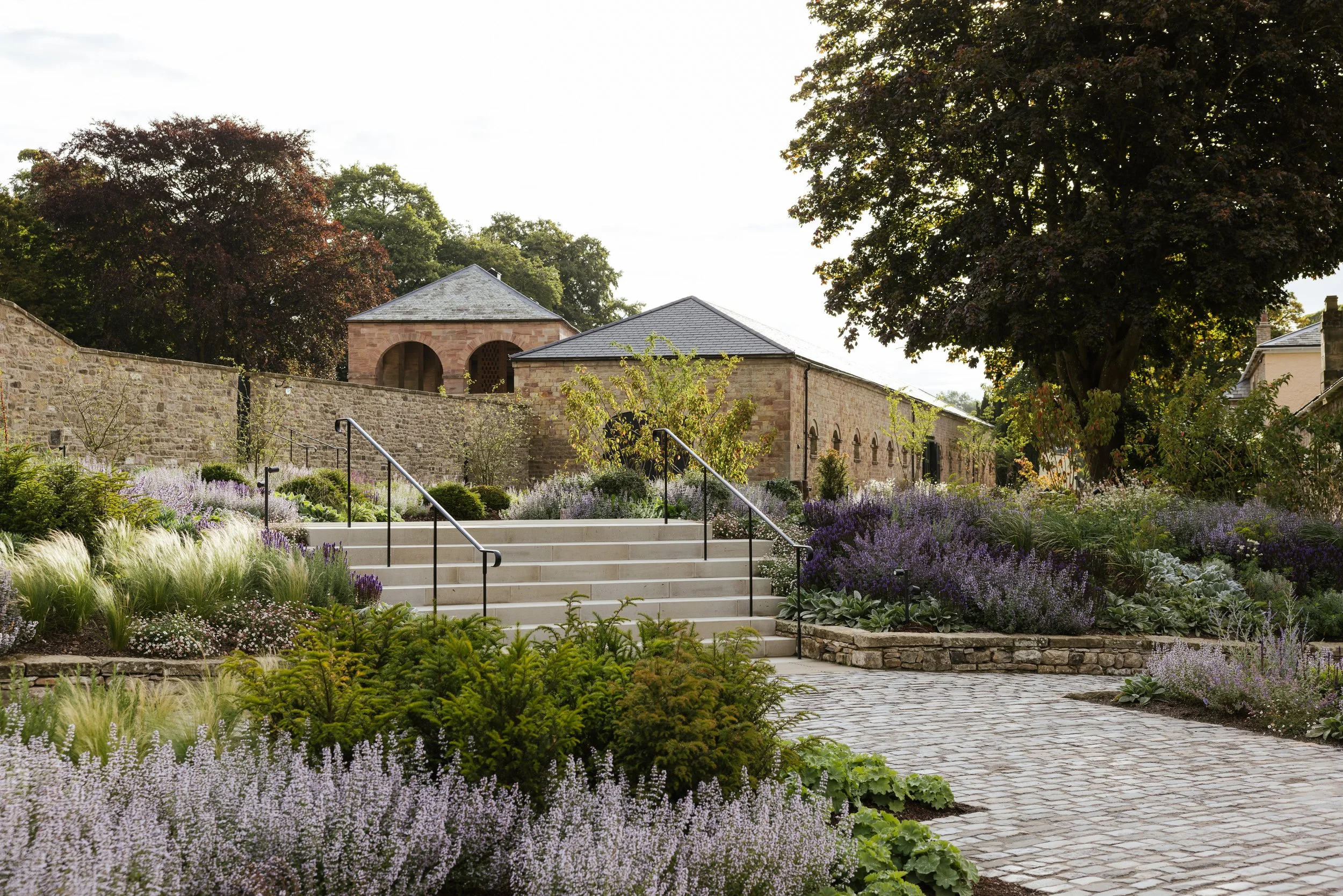 Visitor gardens at Raby Castle