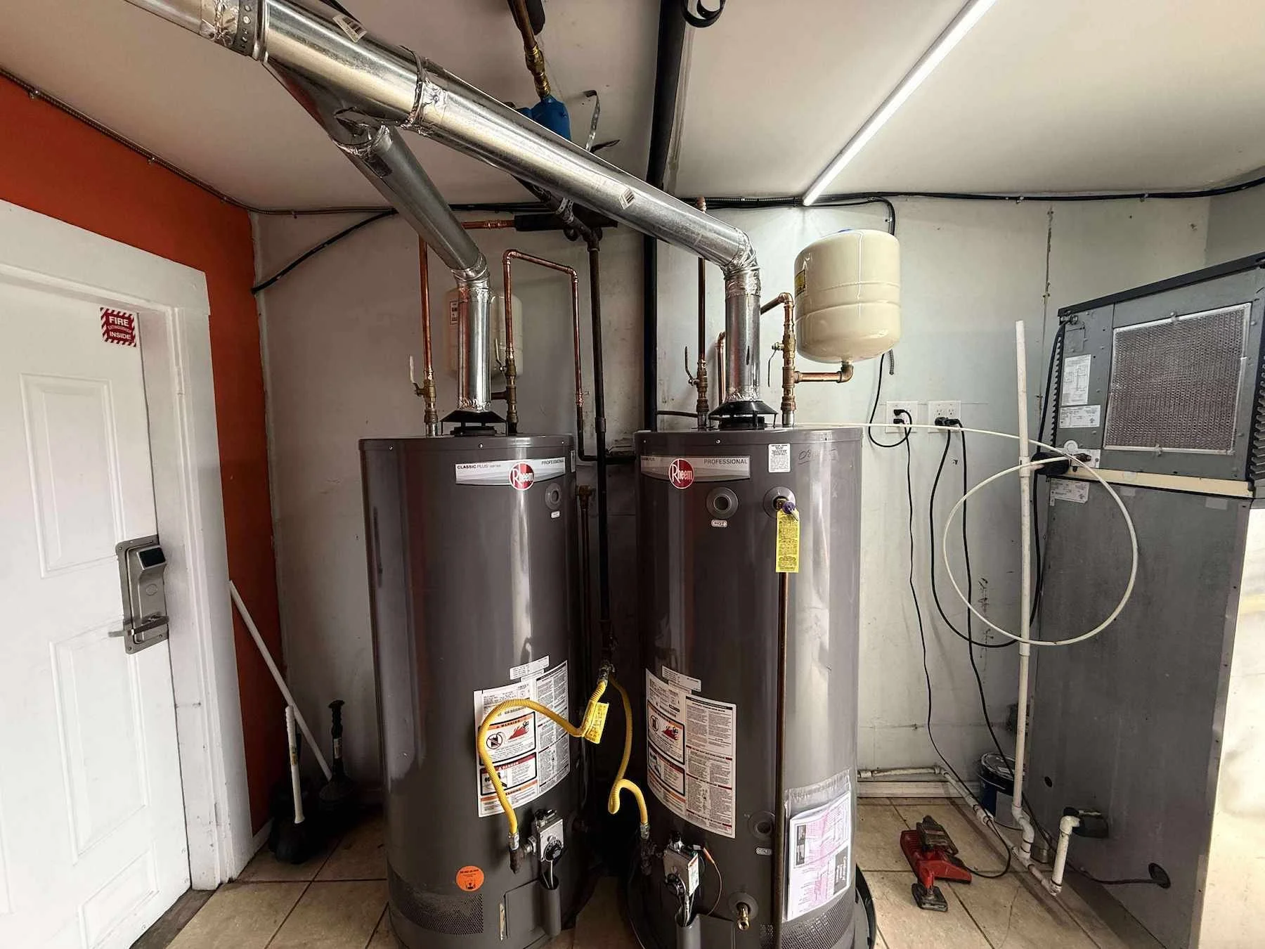 Commercial water heater heater systems, for when you have a high demand.