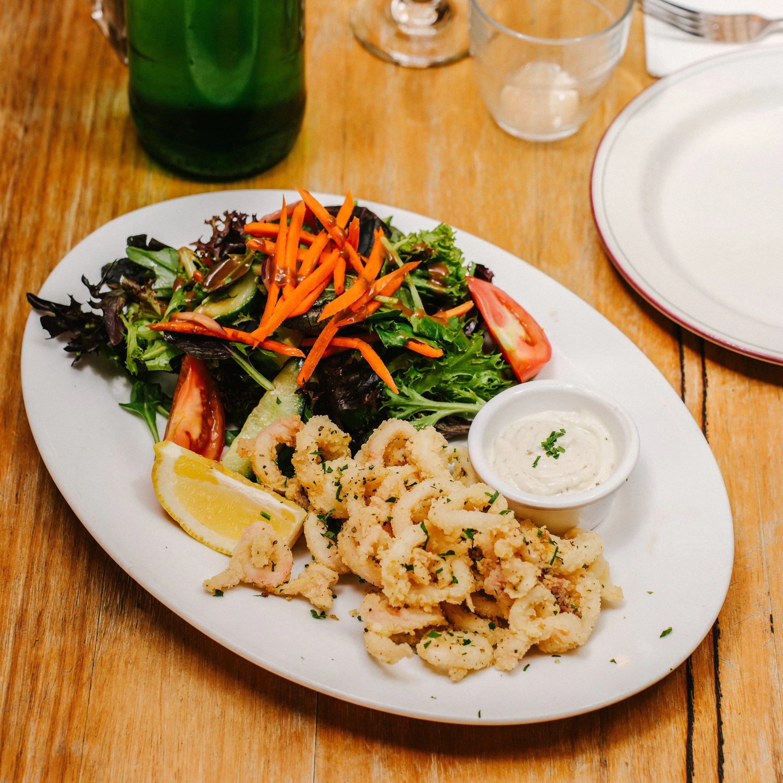 fried calamary at il gambero