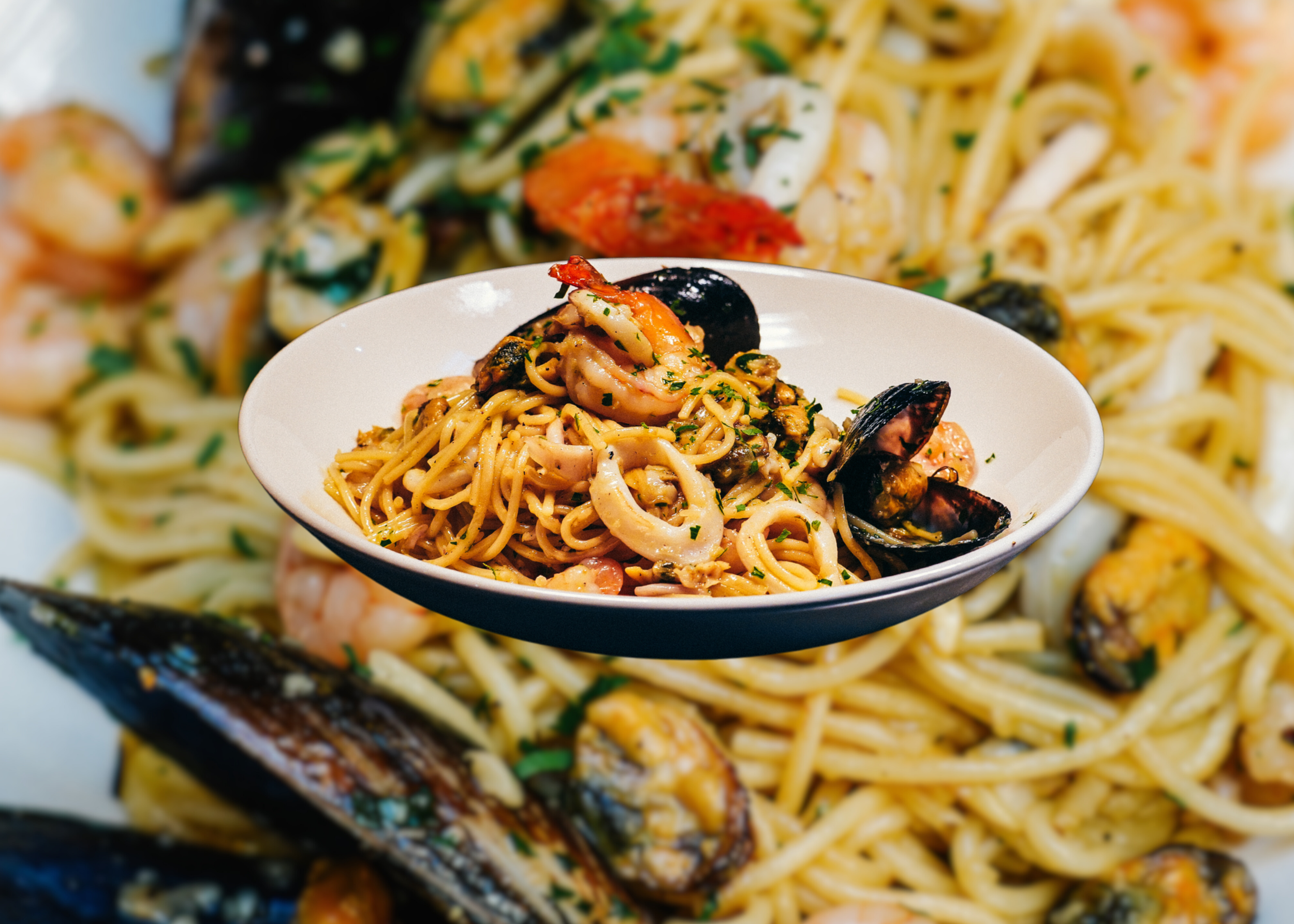 Garlic Prawn Pasta