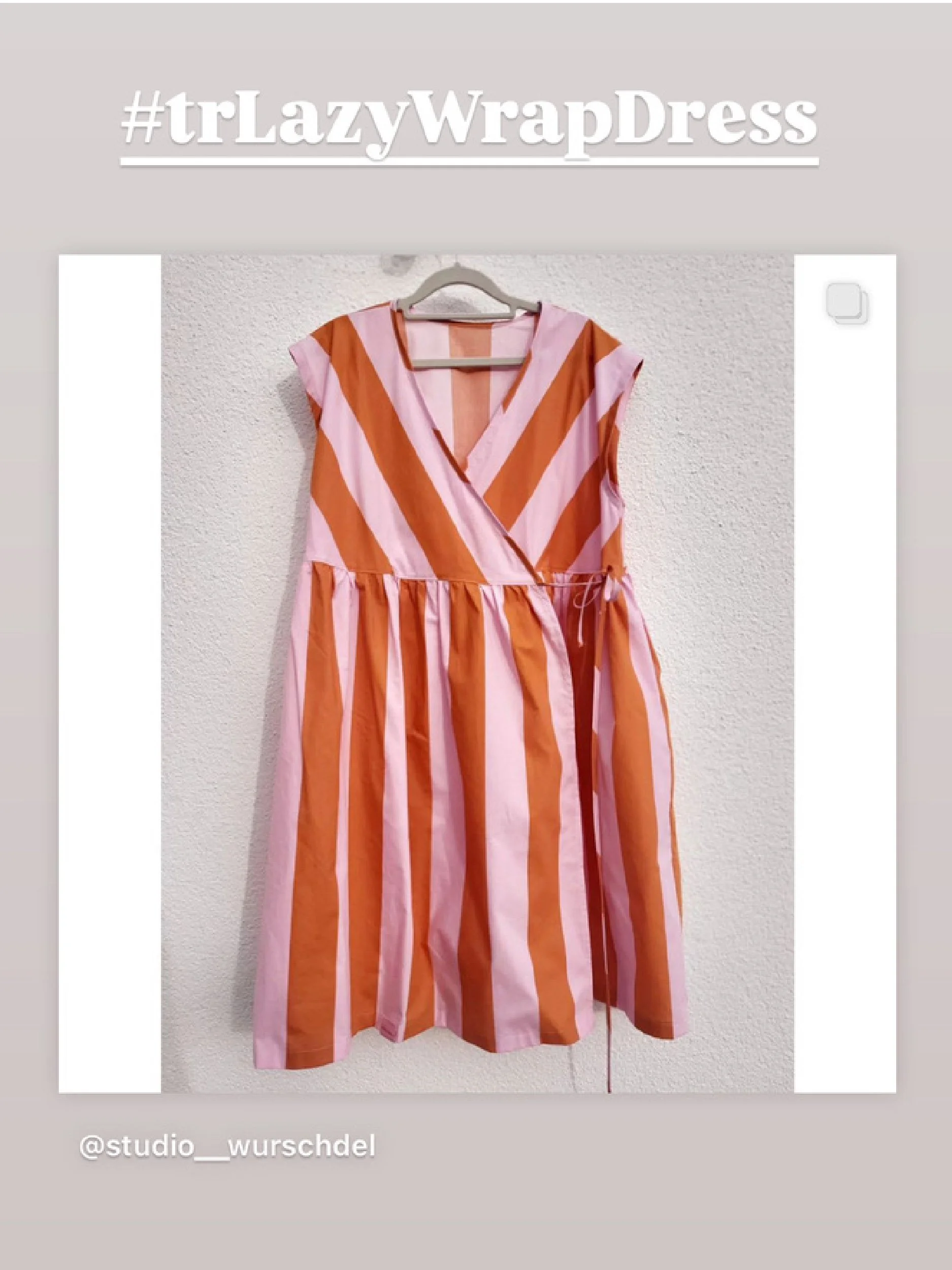 lazy wrap dress social media community image