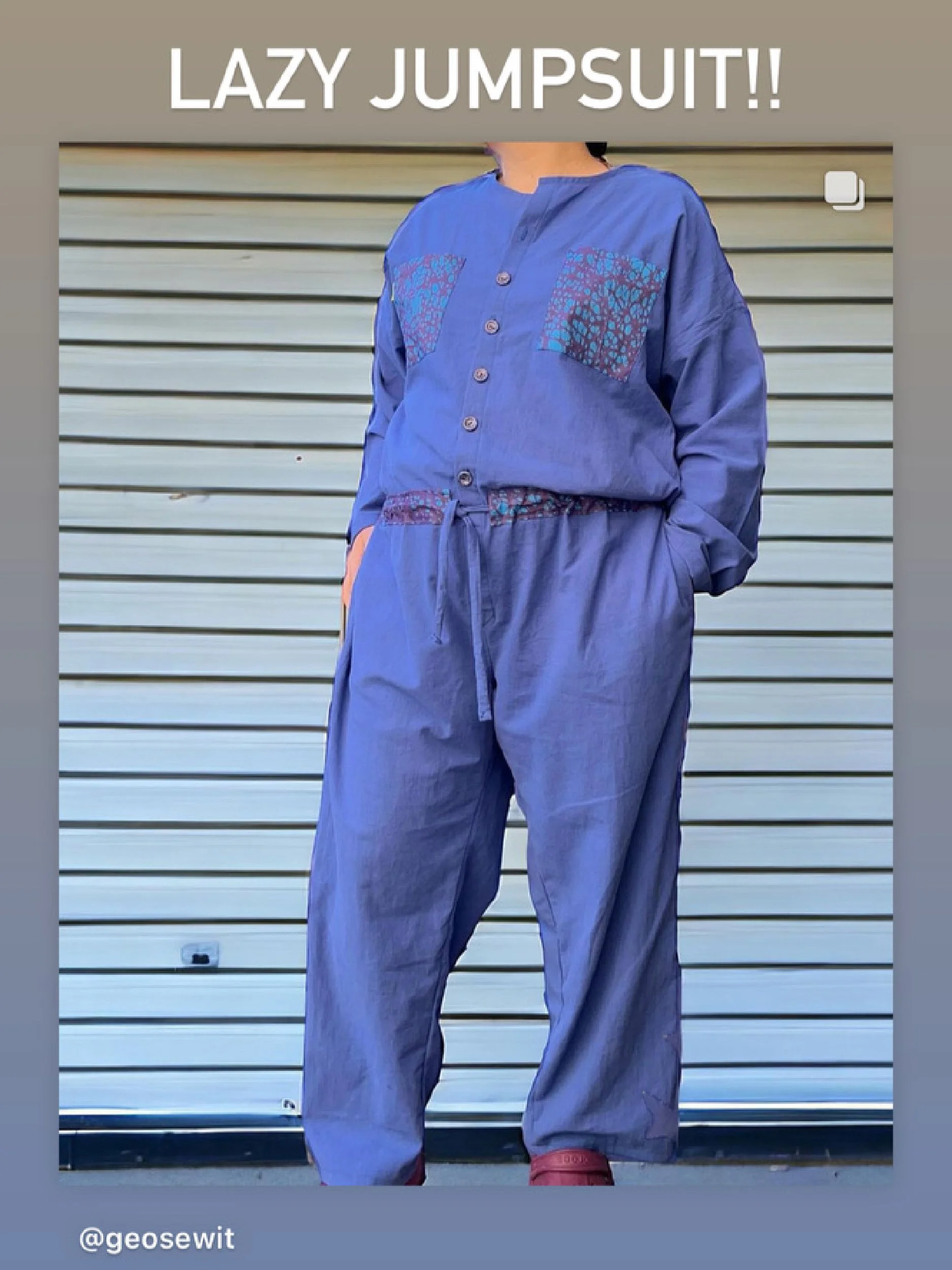 lazy jumpsuit social media community image