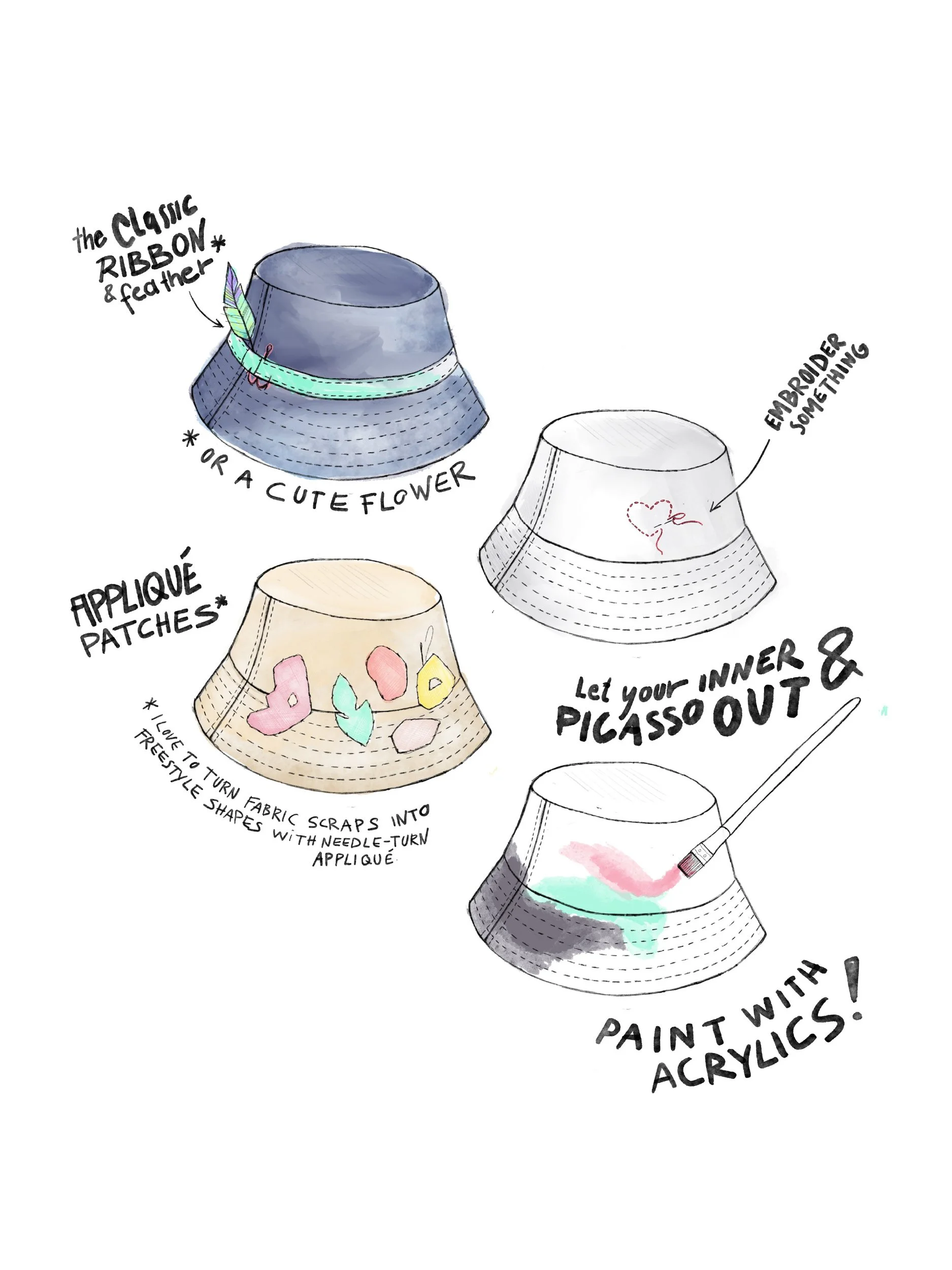 bucket hat design ideas