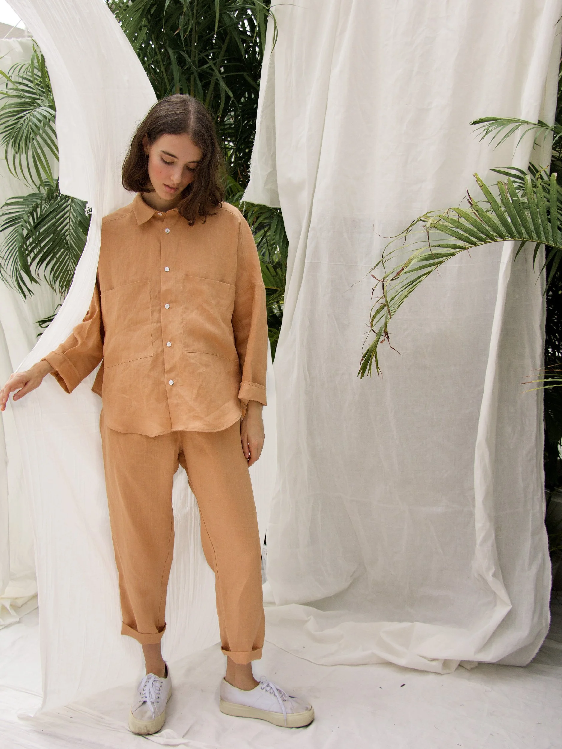 minimalist shirt front view short version