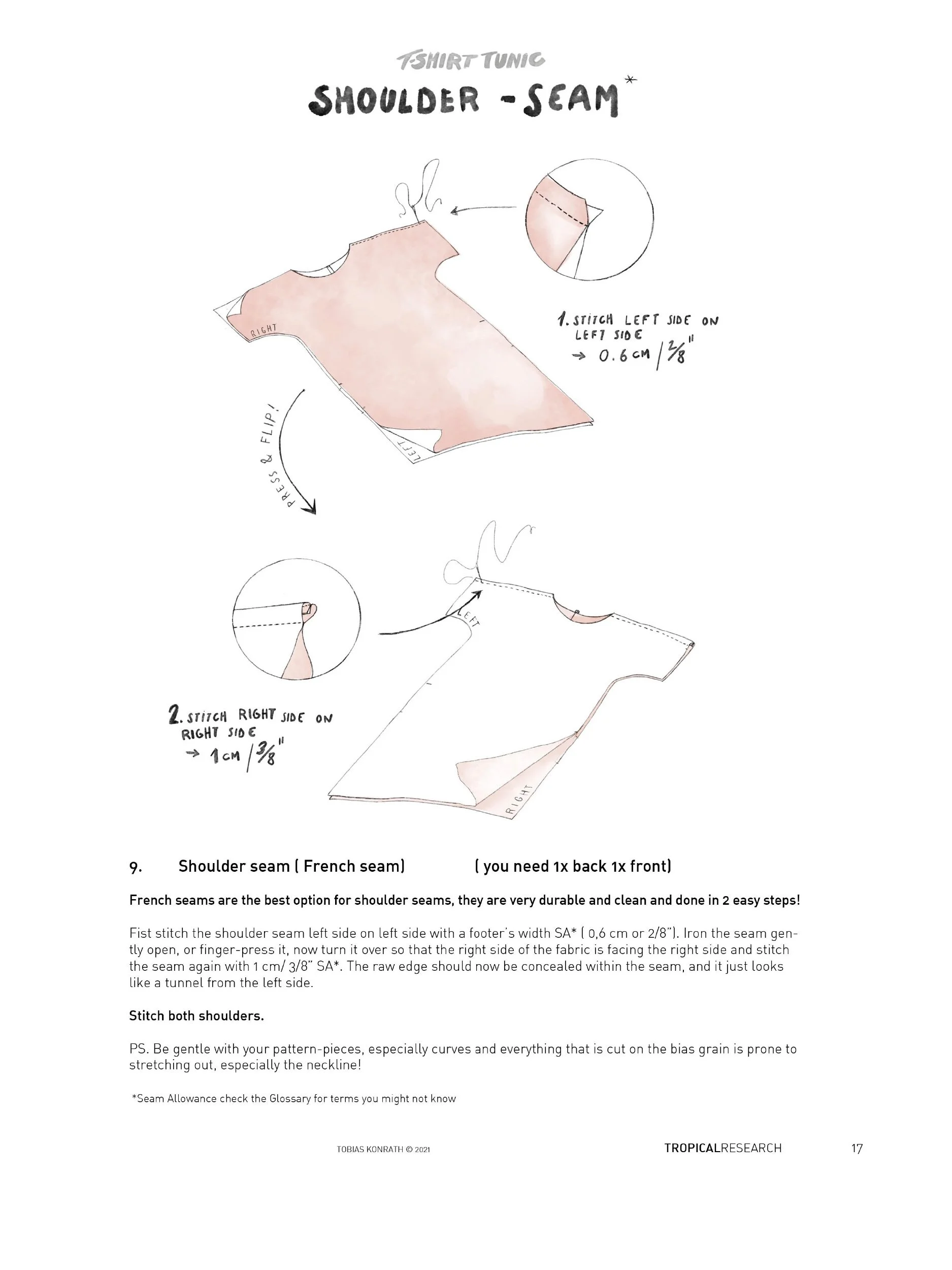t-shirt tunic tutorial  illustration
