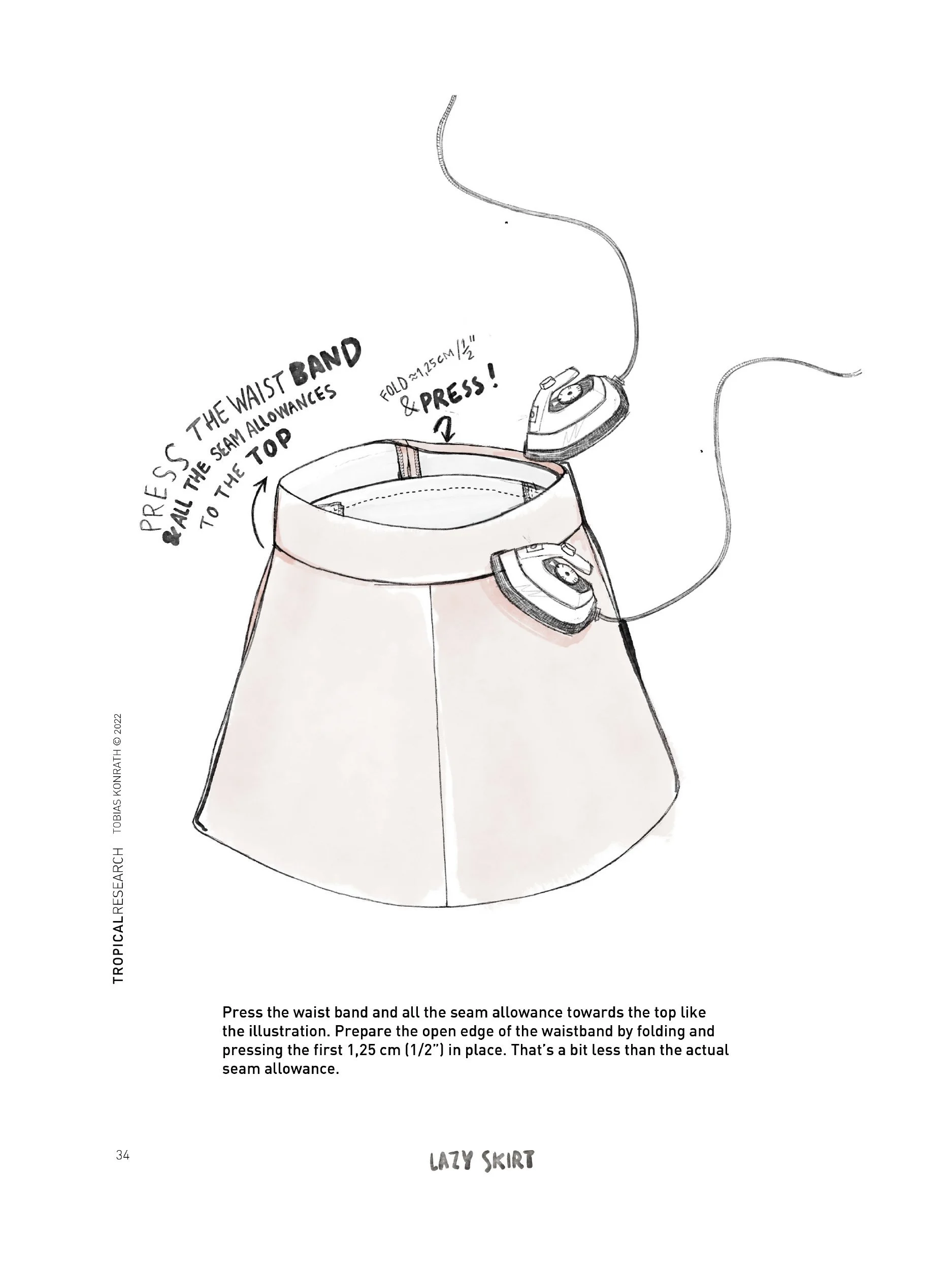 Lazy Skirt tutorial illustration